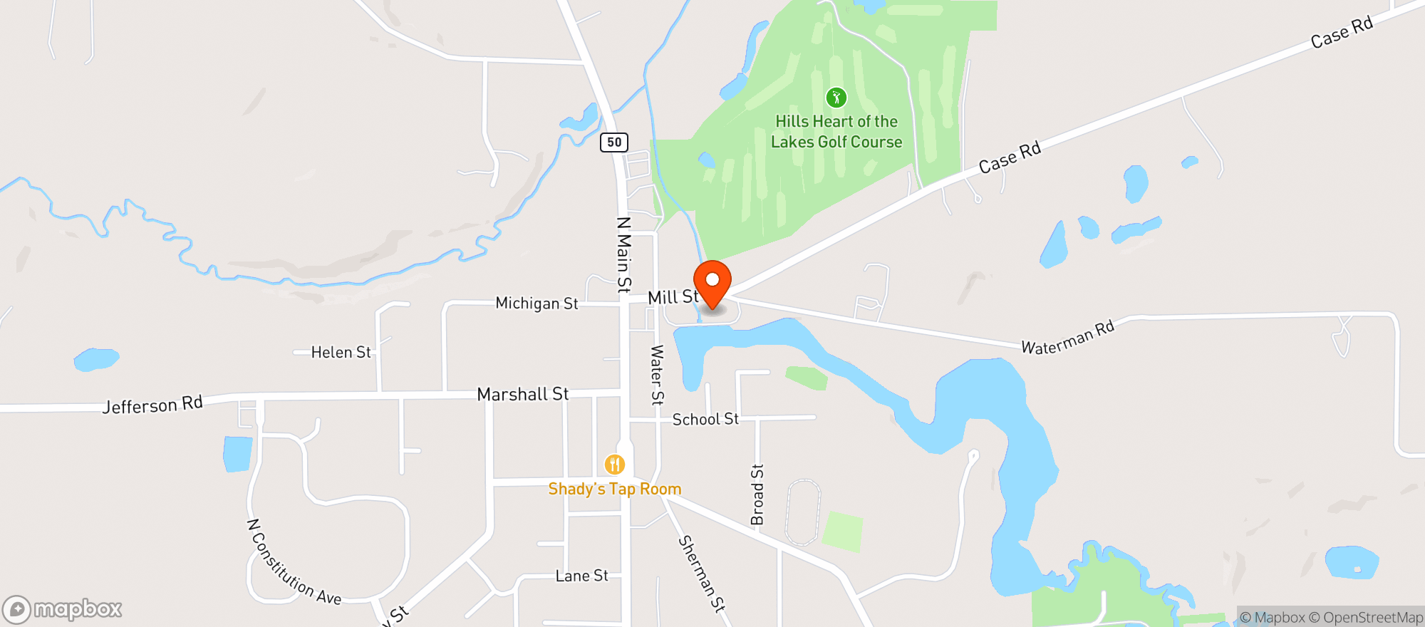 Map showing Hydrobudz