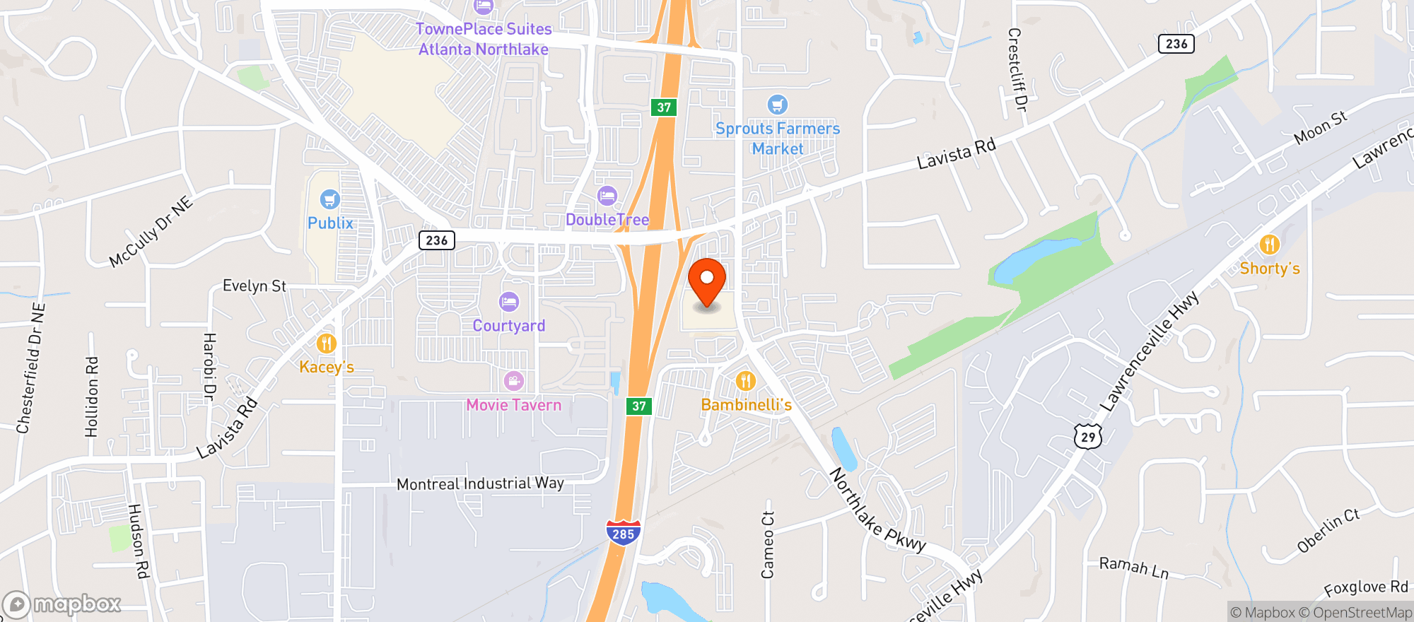 Map showing Target