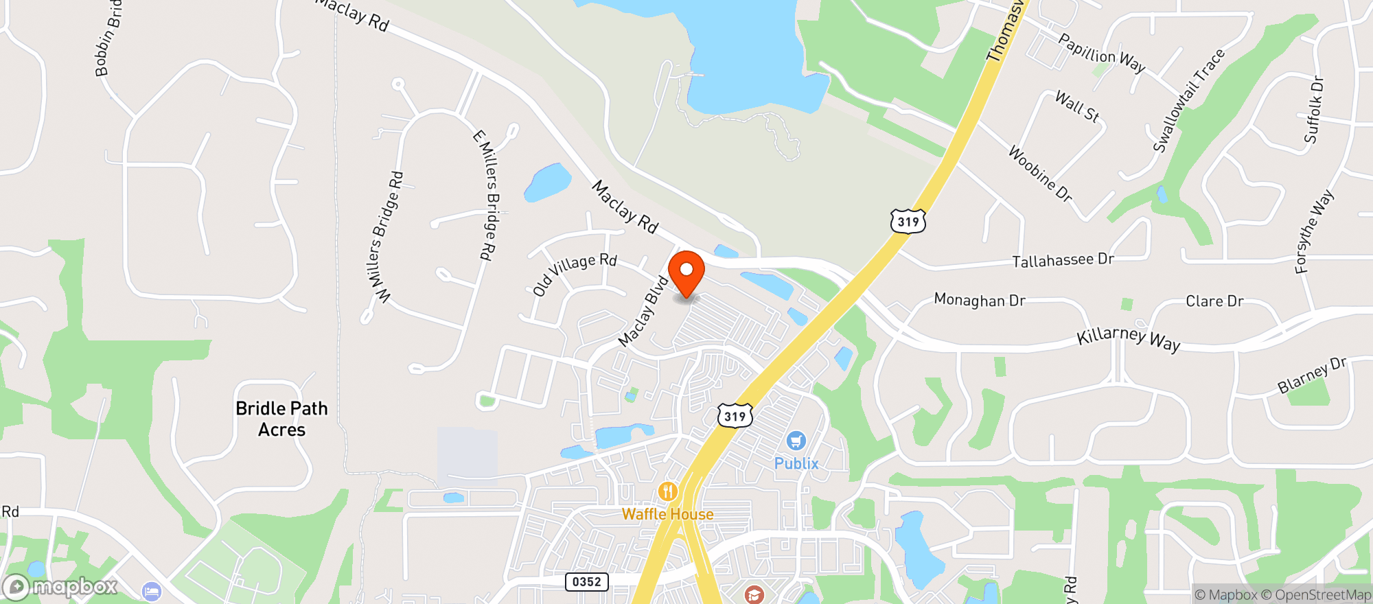 Map showing TOTAL WINE & MORE (TALLAHASSEE)