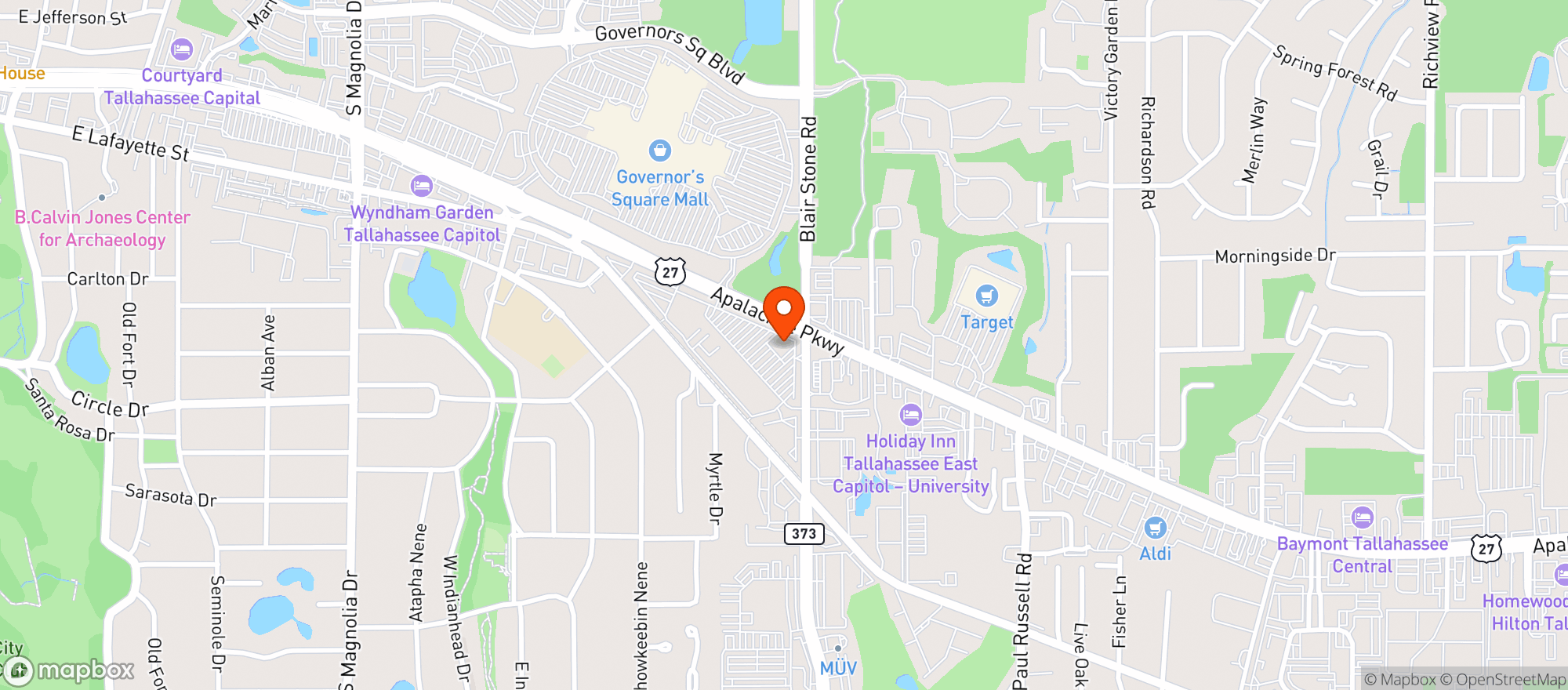 Map showing Bjs Restaurant & Brewhouse