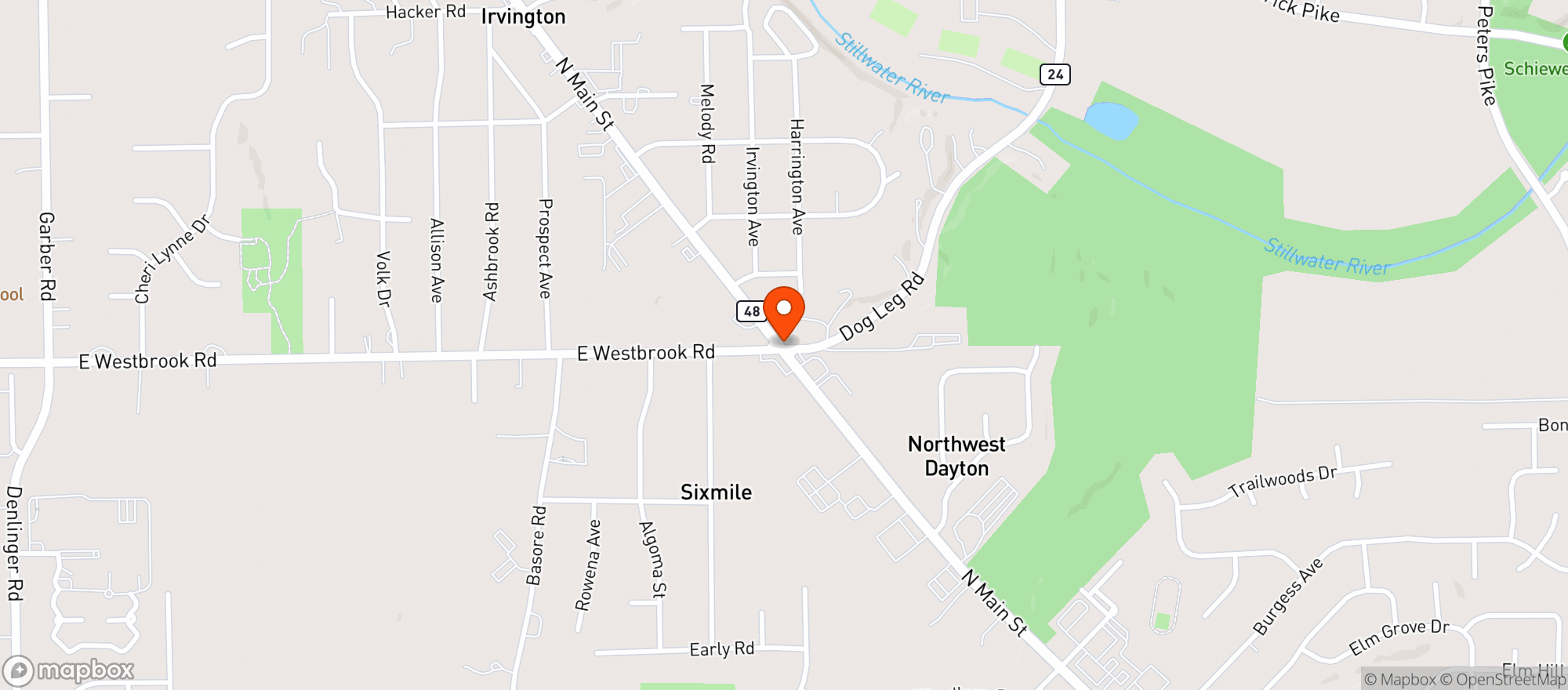 Map showing RAY'S WINE SPIRITS & GRILL