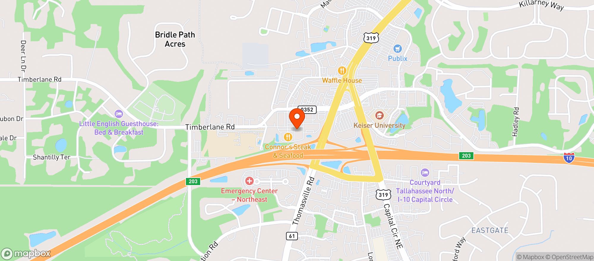 Map showing Market Square Liquors Wine Bar (on)