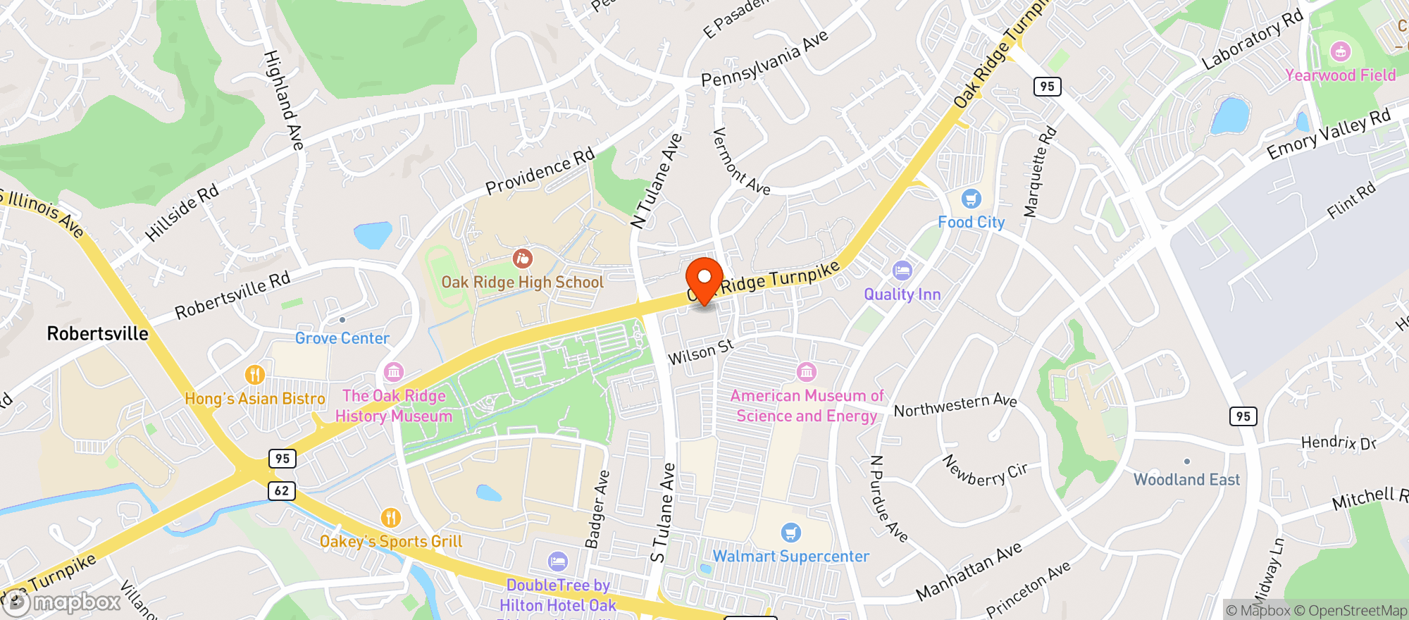 Map showing Gnc - 1944 - Oak Ridge Mall