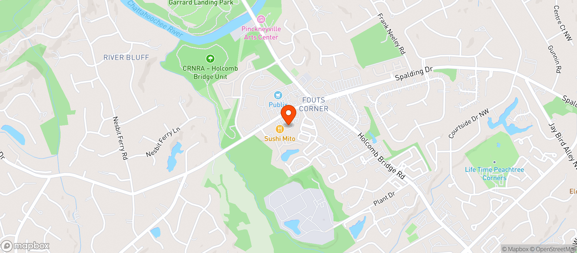 Map showing Confetti's Bar & Grill