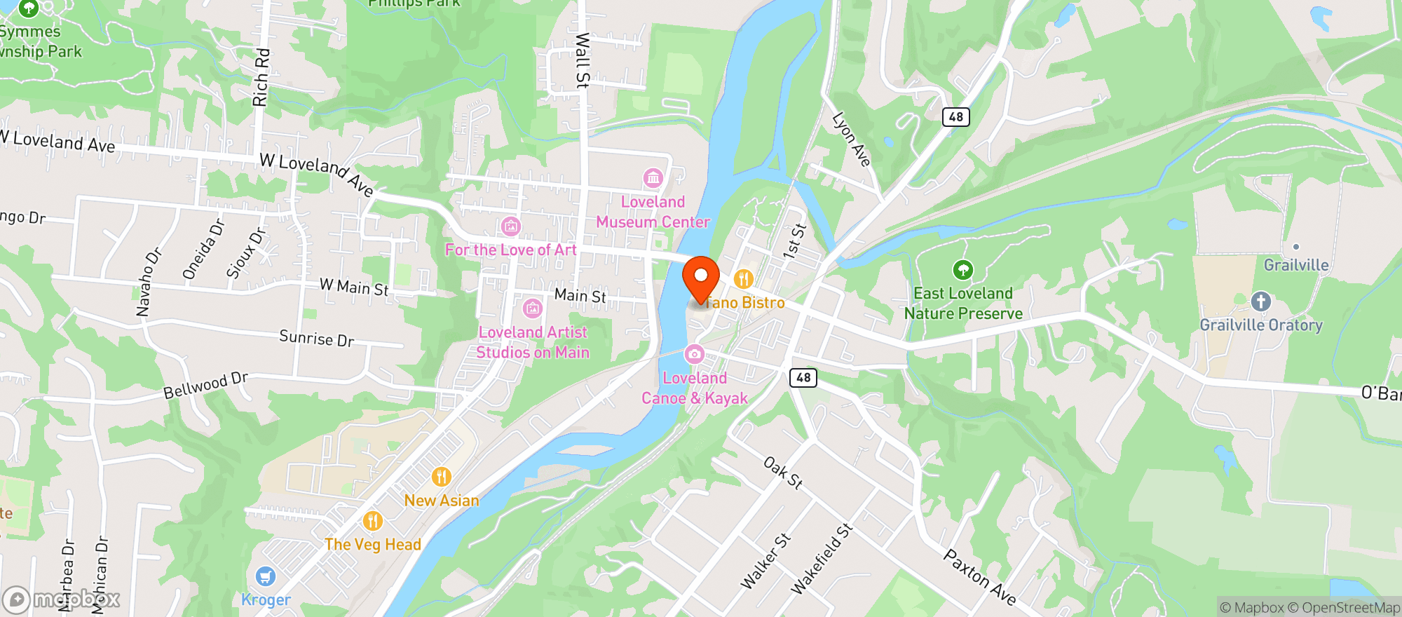Map showing E & O