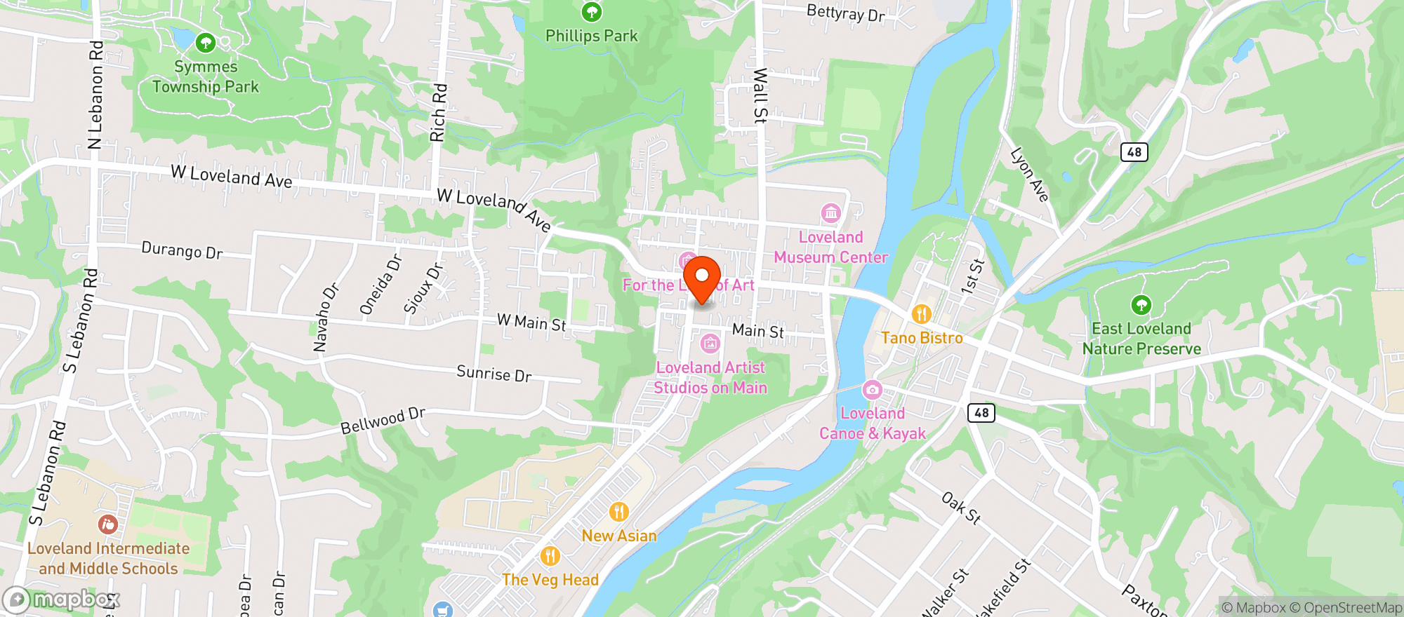 Map showing Express Deli Mart