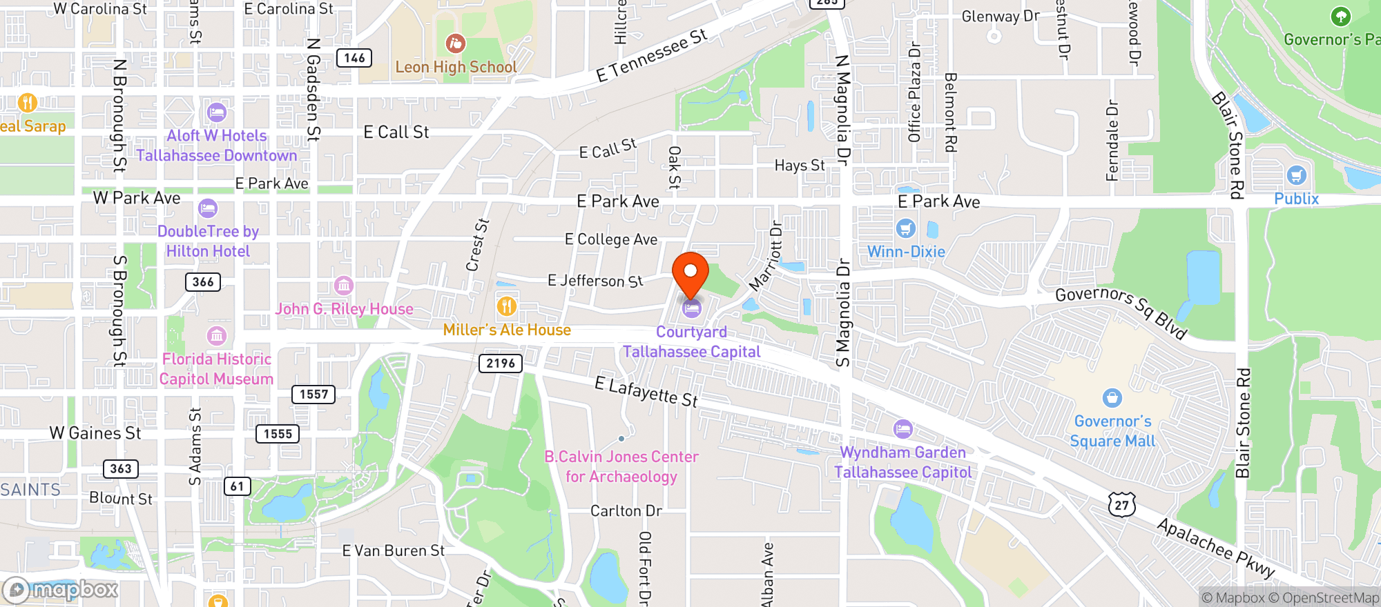 Map showing Courtyard By Marriott #tlhch
