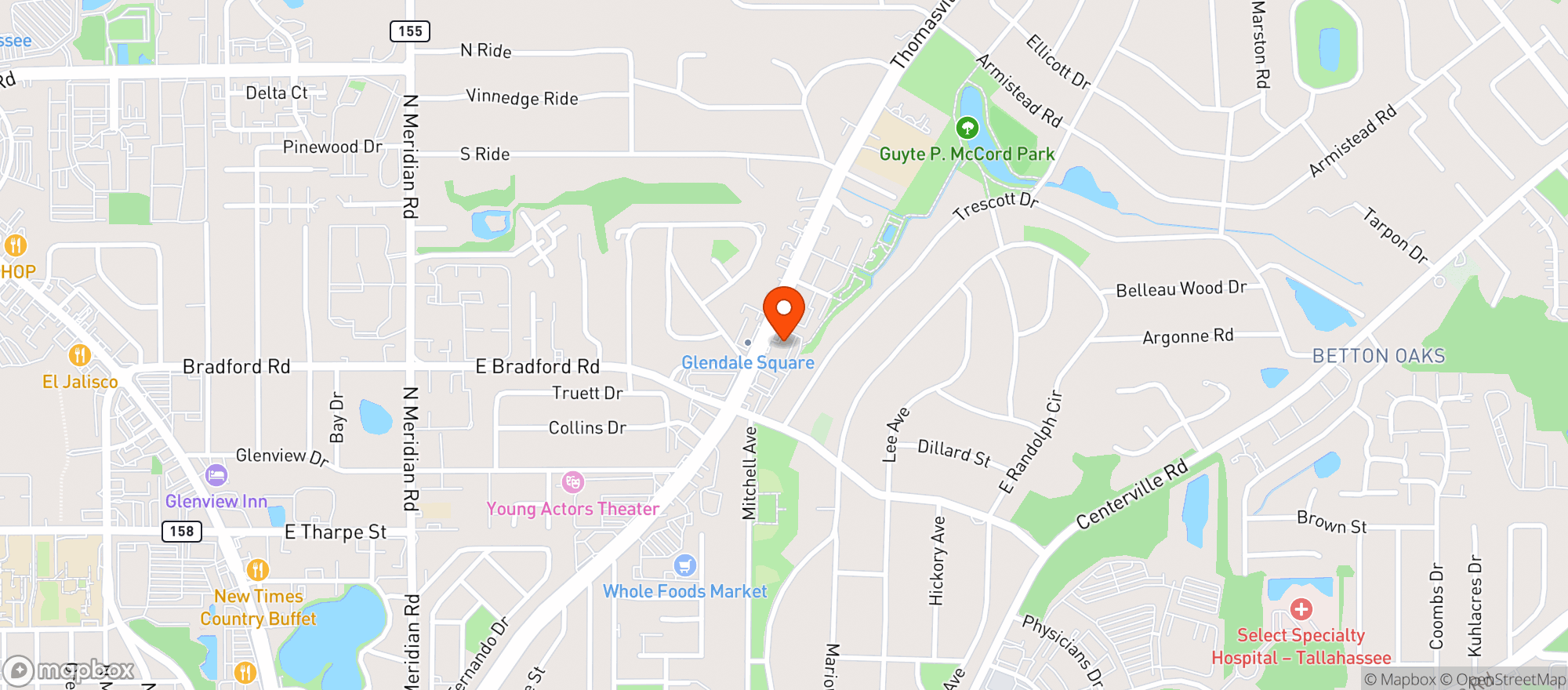 Map showing Circle K #5173