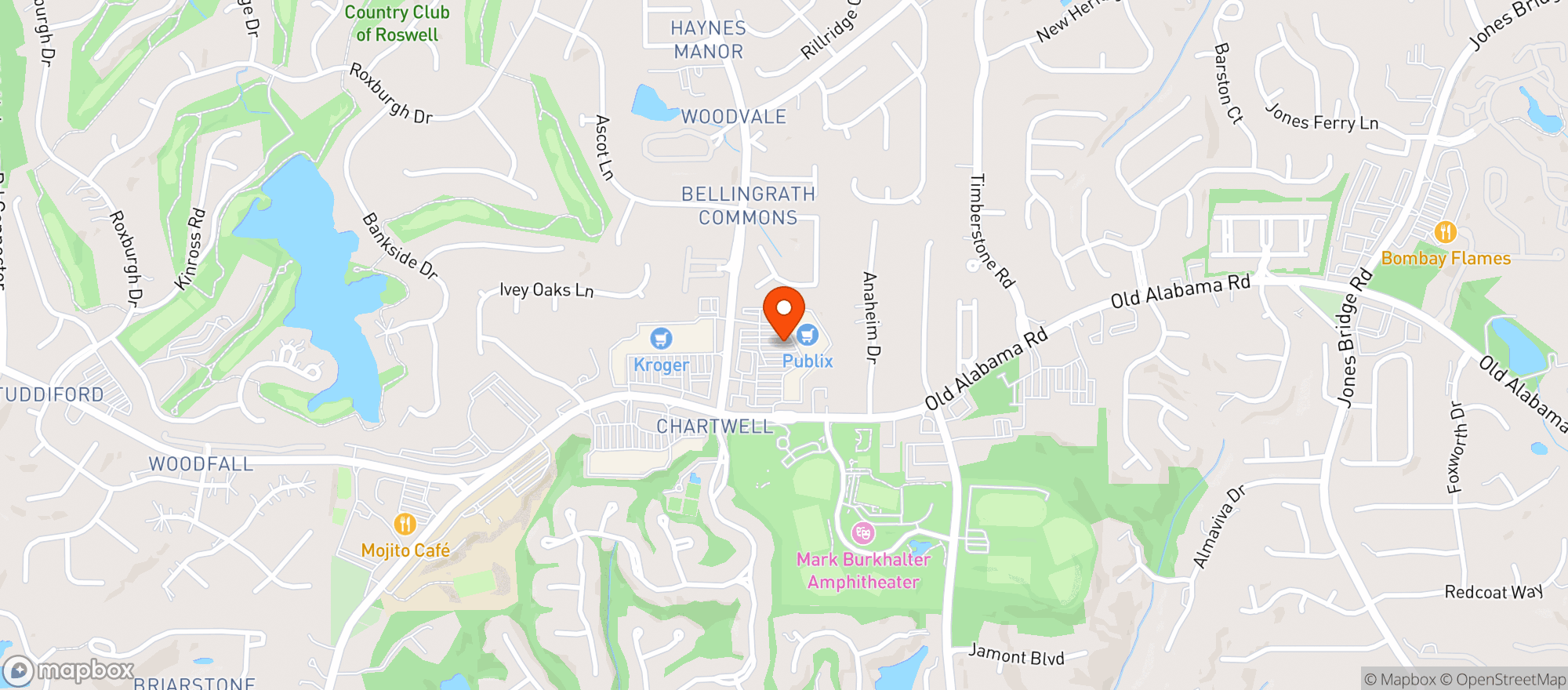 Map showing Publix