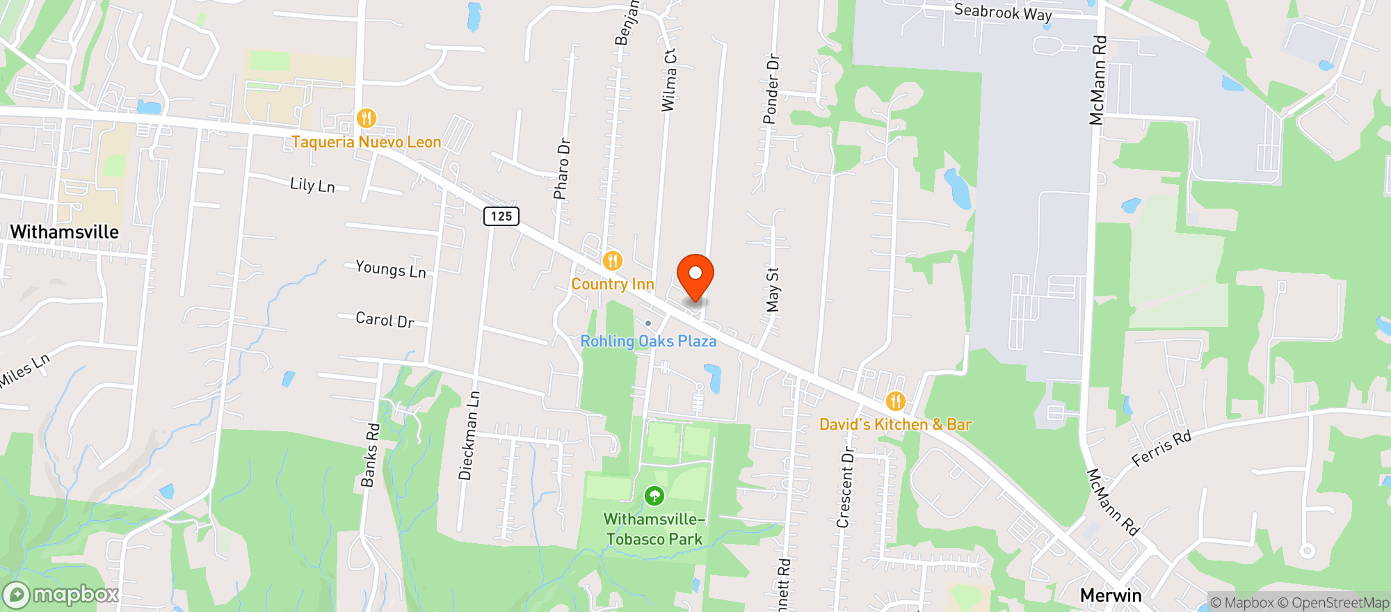Map showing Grammas Pizza Withamsvill