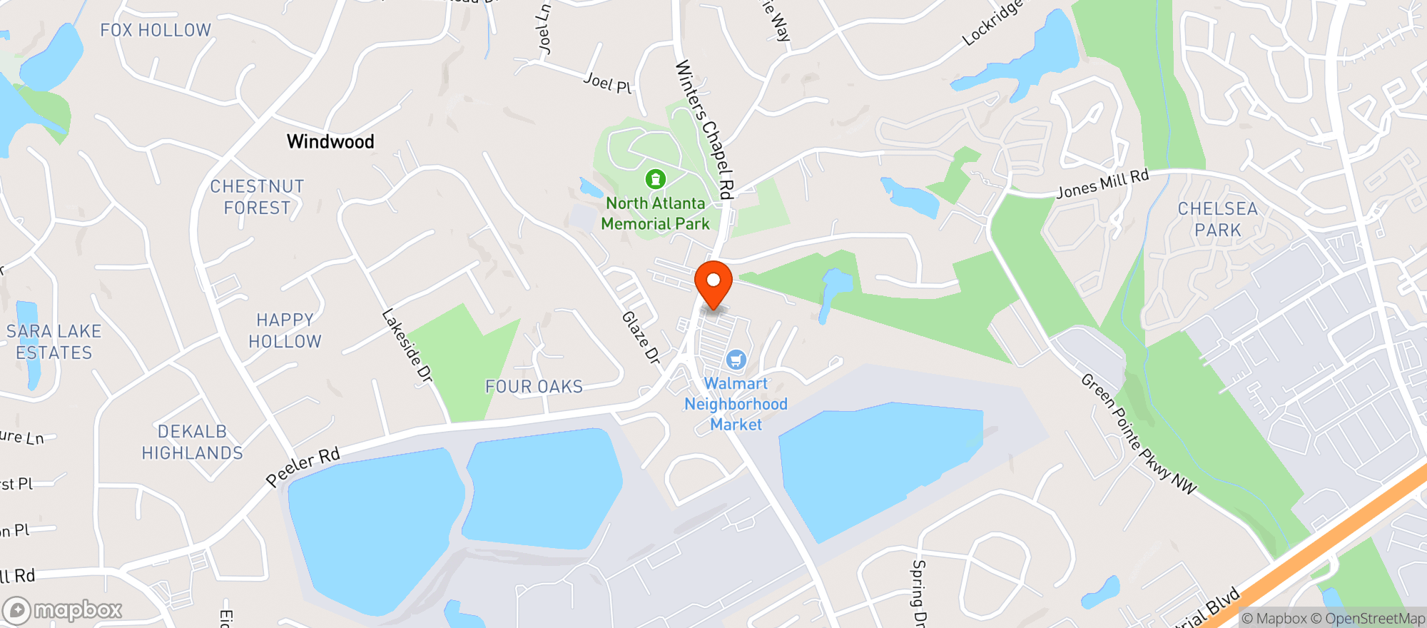 Map showing Sportstime-Doraville
