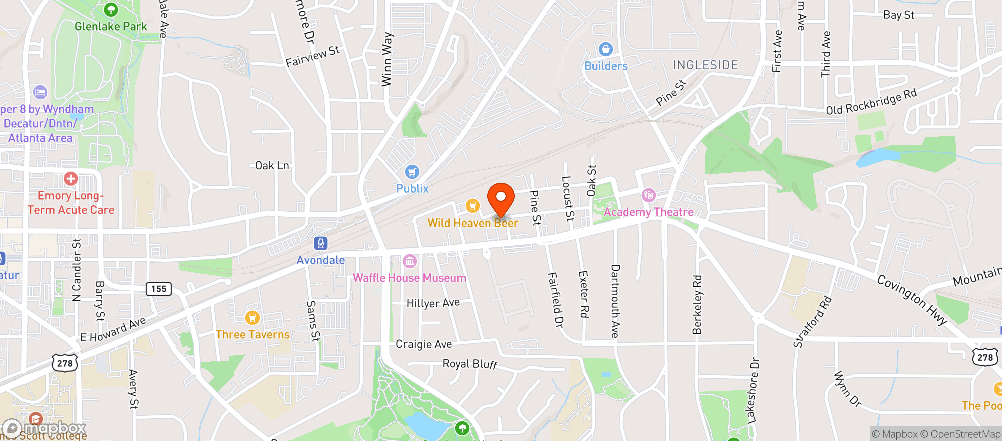 Map showing Little Cottage Brewery