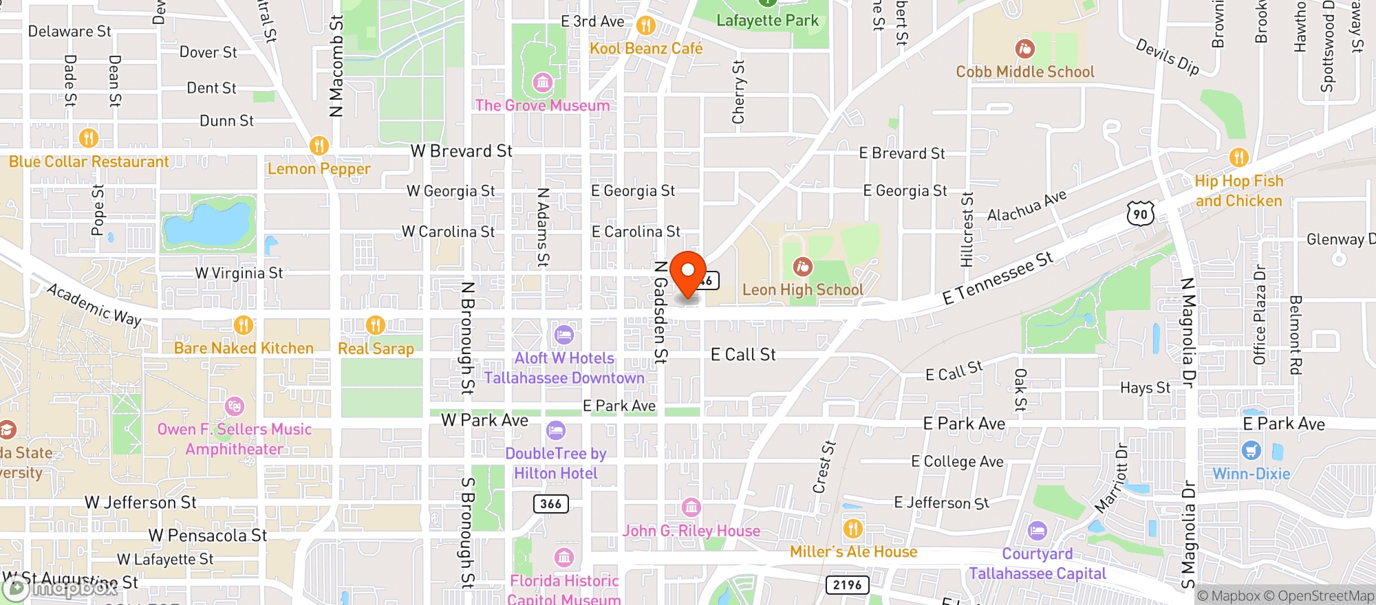 Map showing Quick N Save