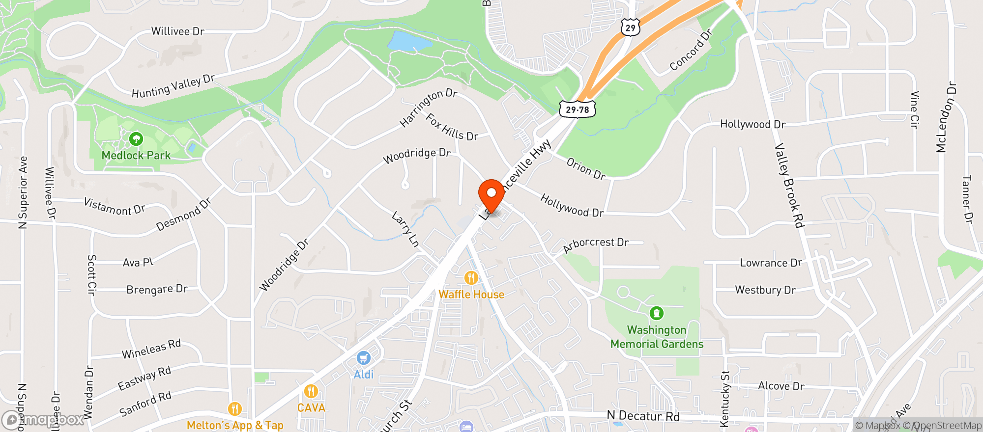 Map showing One Stop Wholesale