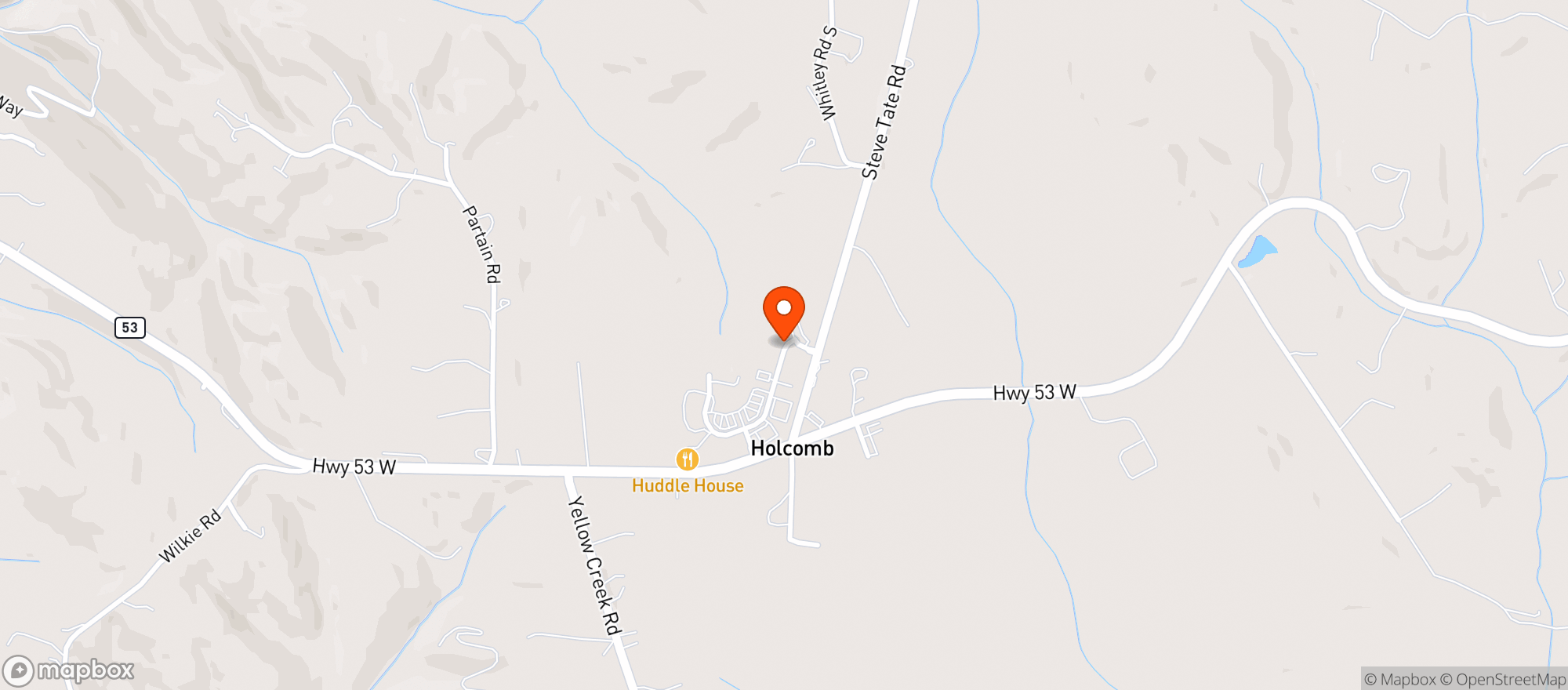 Map showing Lowes Foods