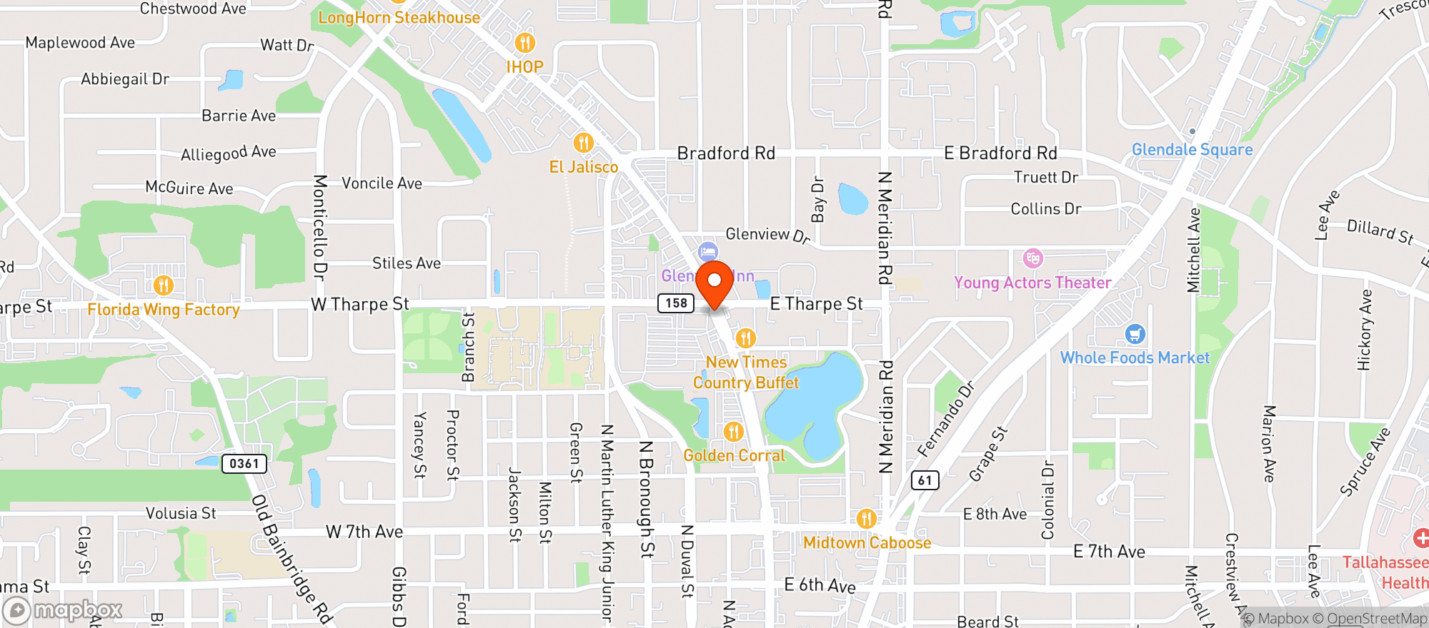 Map showing Publix Super Market