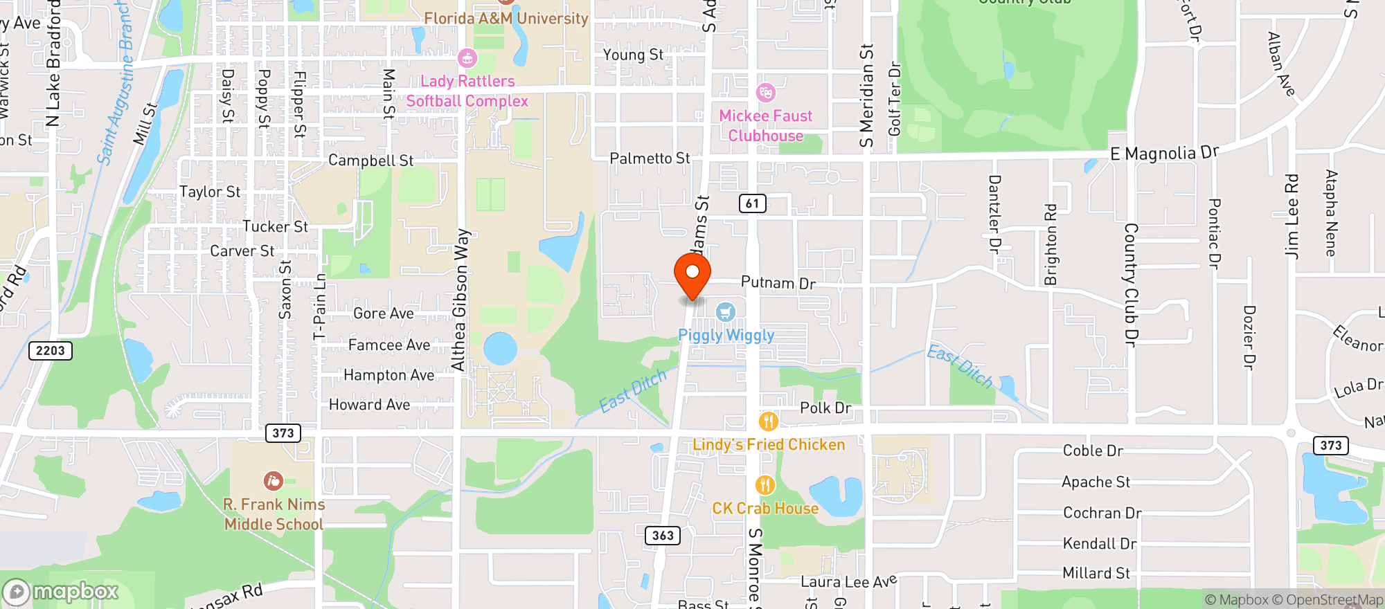 Map showing Cheers Wine & Liquor