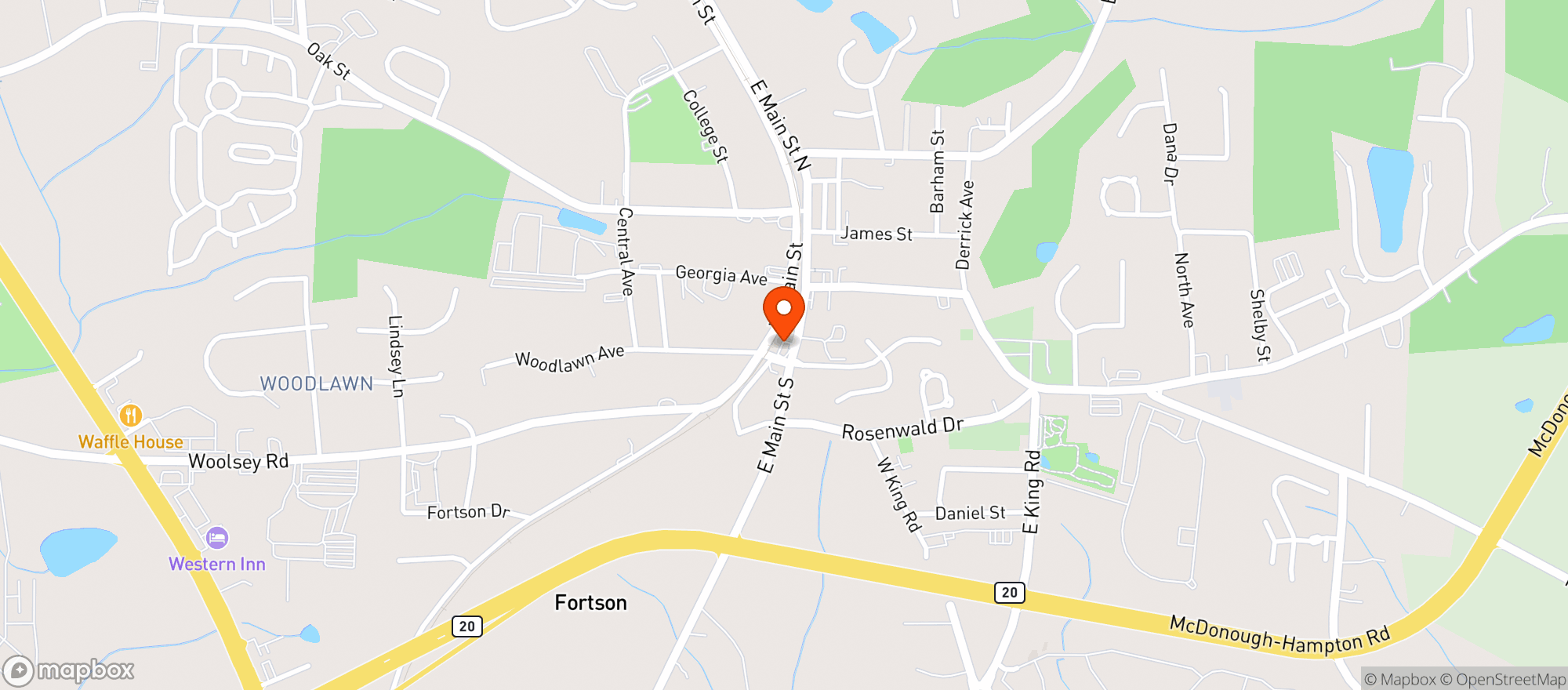 Map showing Circle K #2723330