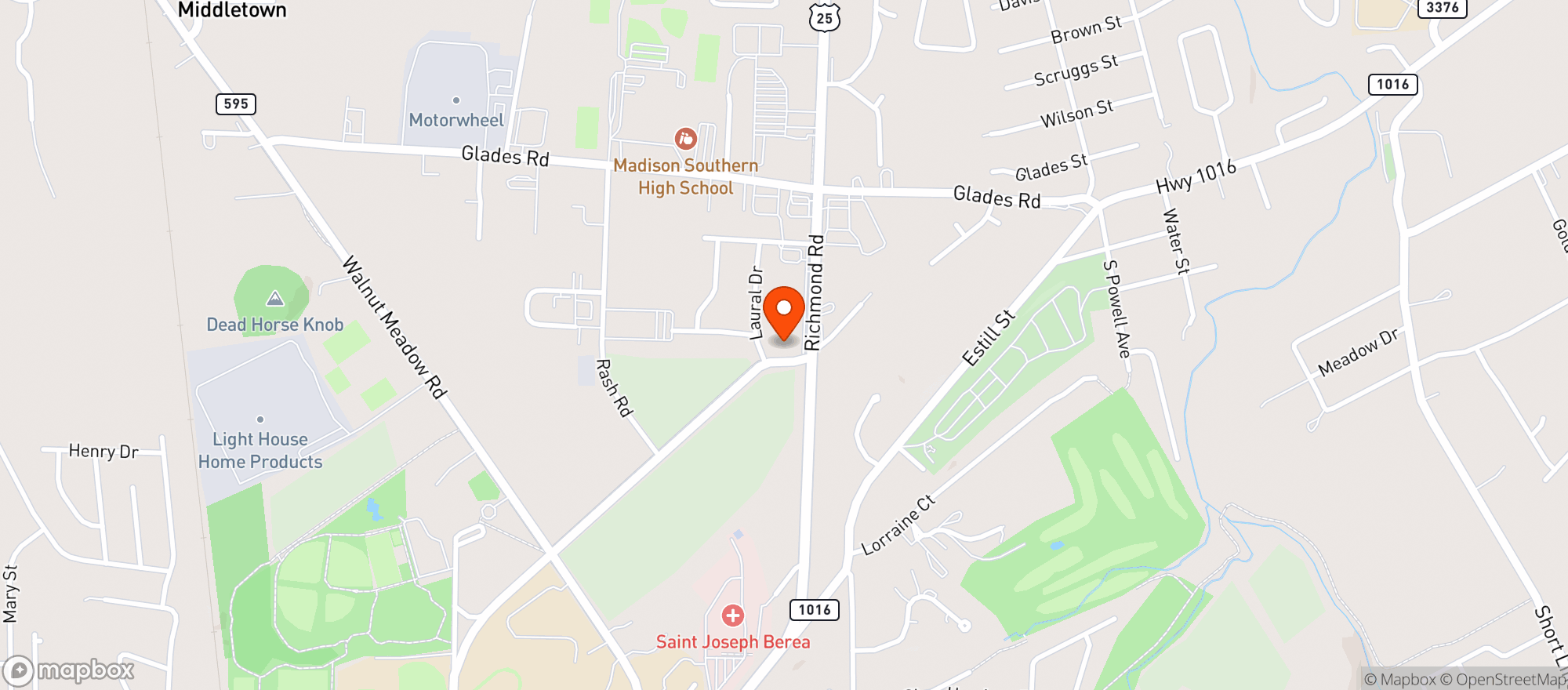Map showing Bad Penny