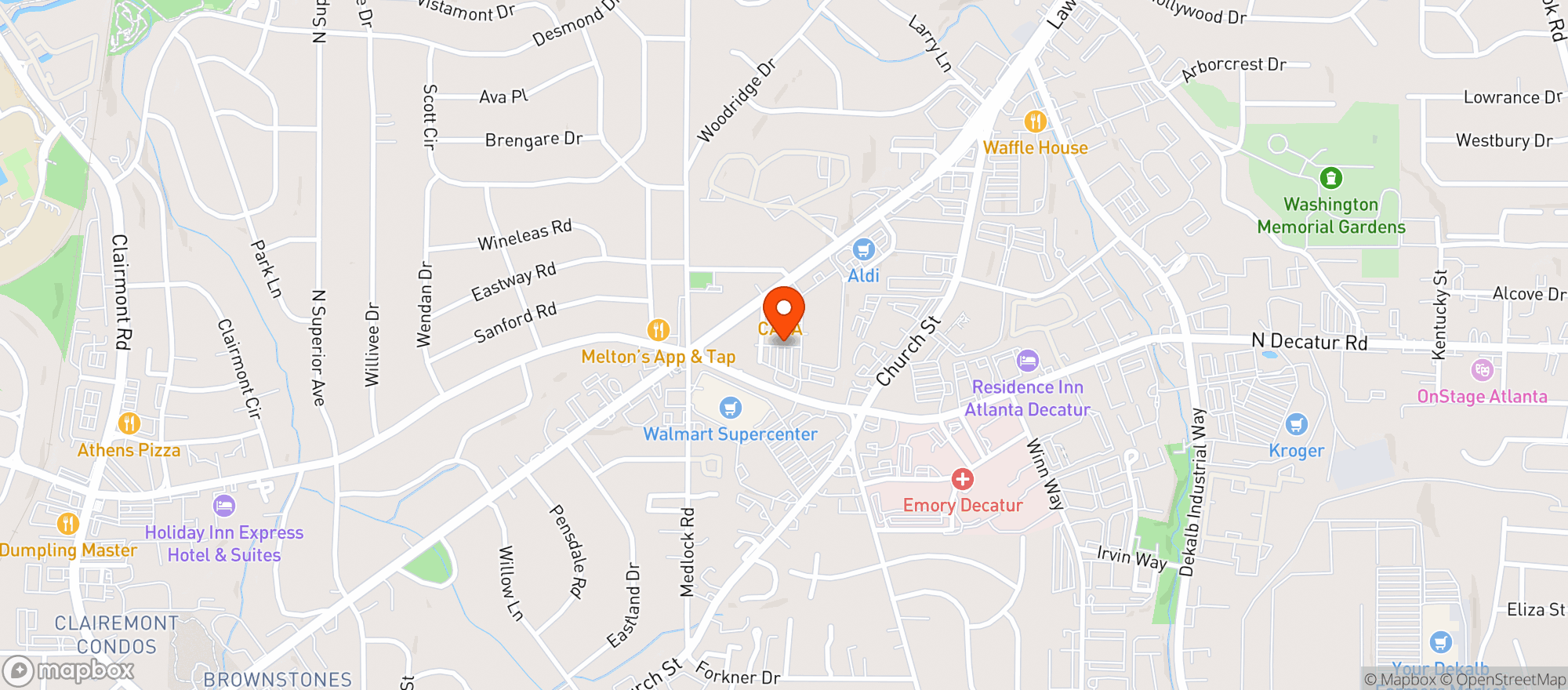 Map showing Sprouts Farmers Market