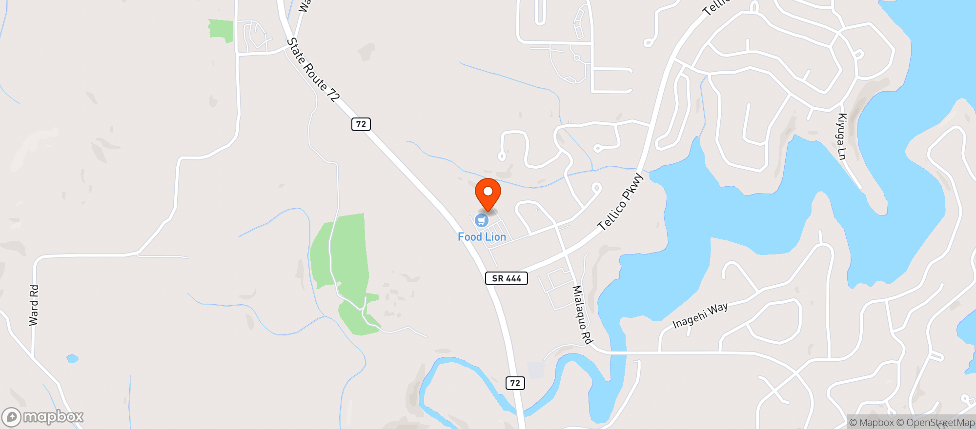 Map showing Food Lion