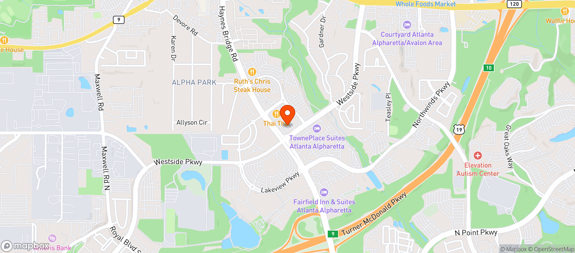 Map showing BP FOOD MART_25