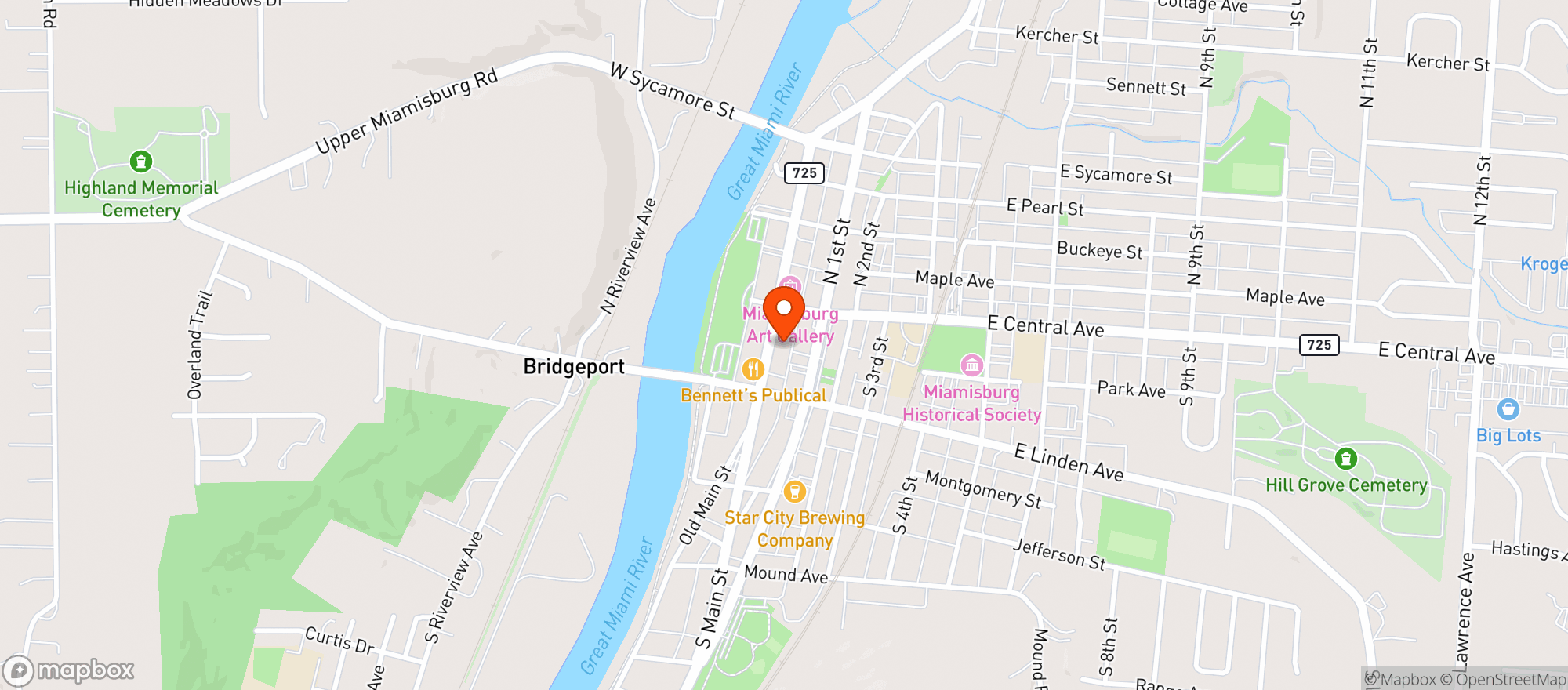 Map showing Kraken Vape LLC