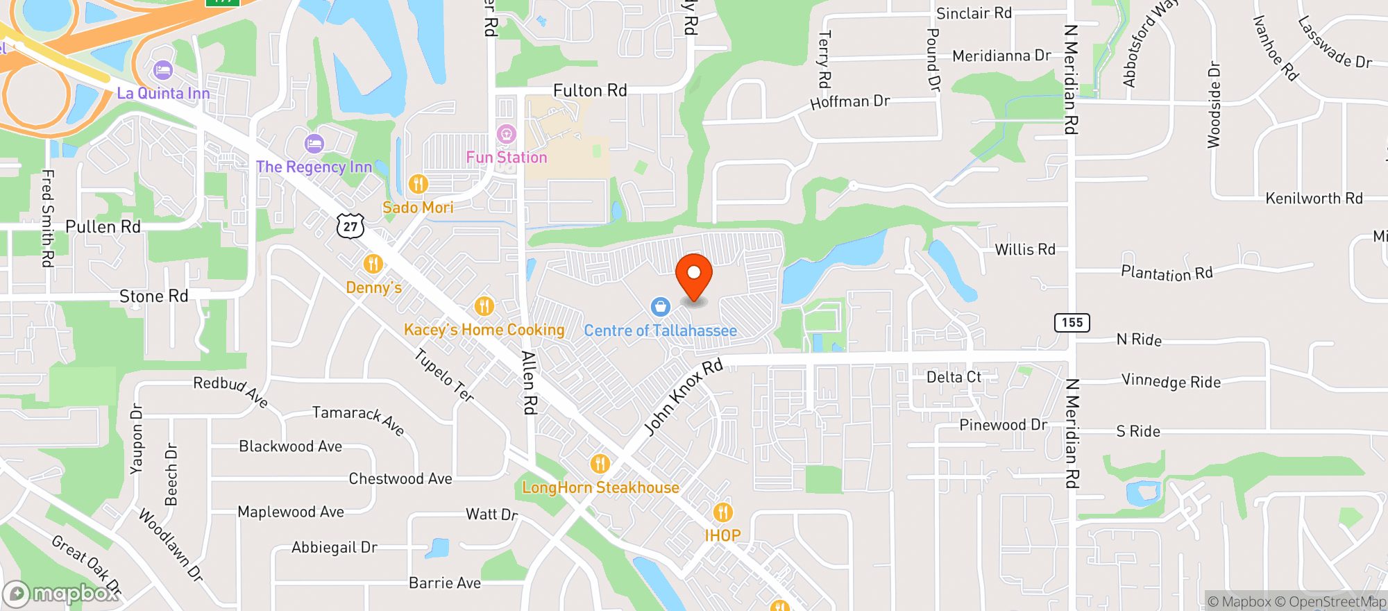 Map showing Amc Theatres Tallahasse #581