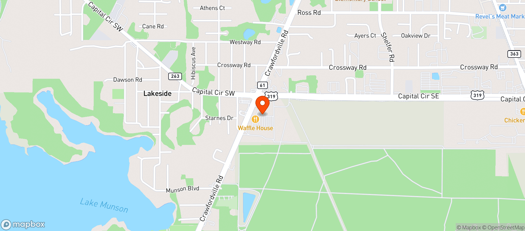 Map showing Publix Super Market #610
