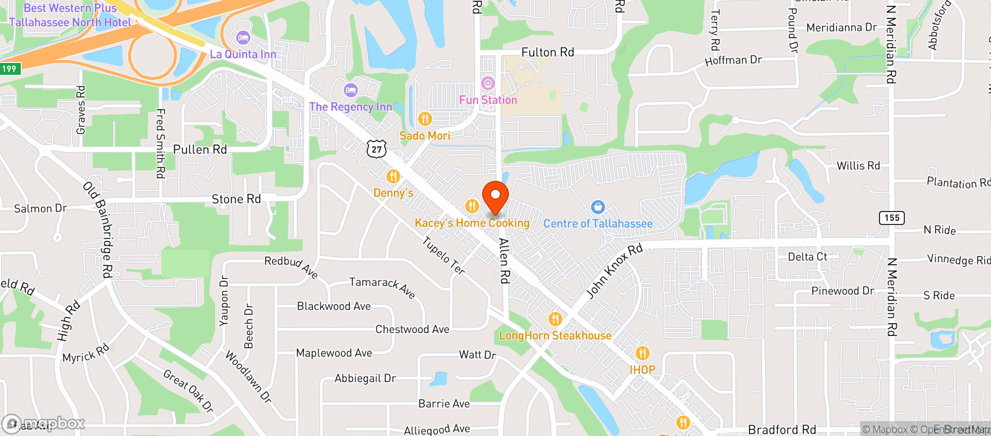 Map showing Burned Beard Brewing