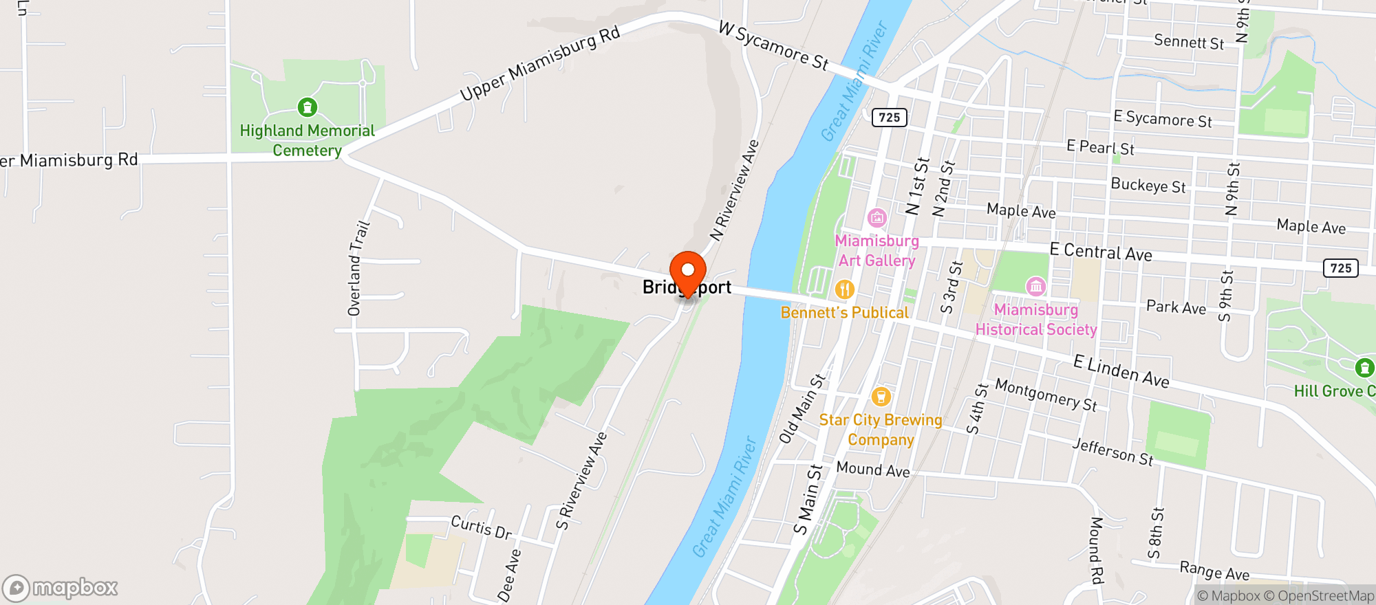 Map showing Railroad Express Drive Th