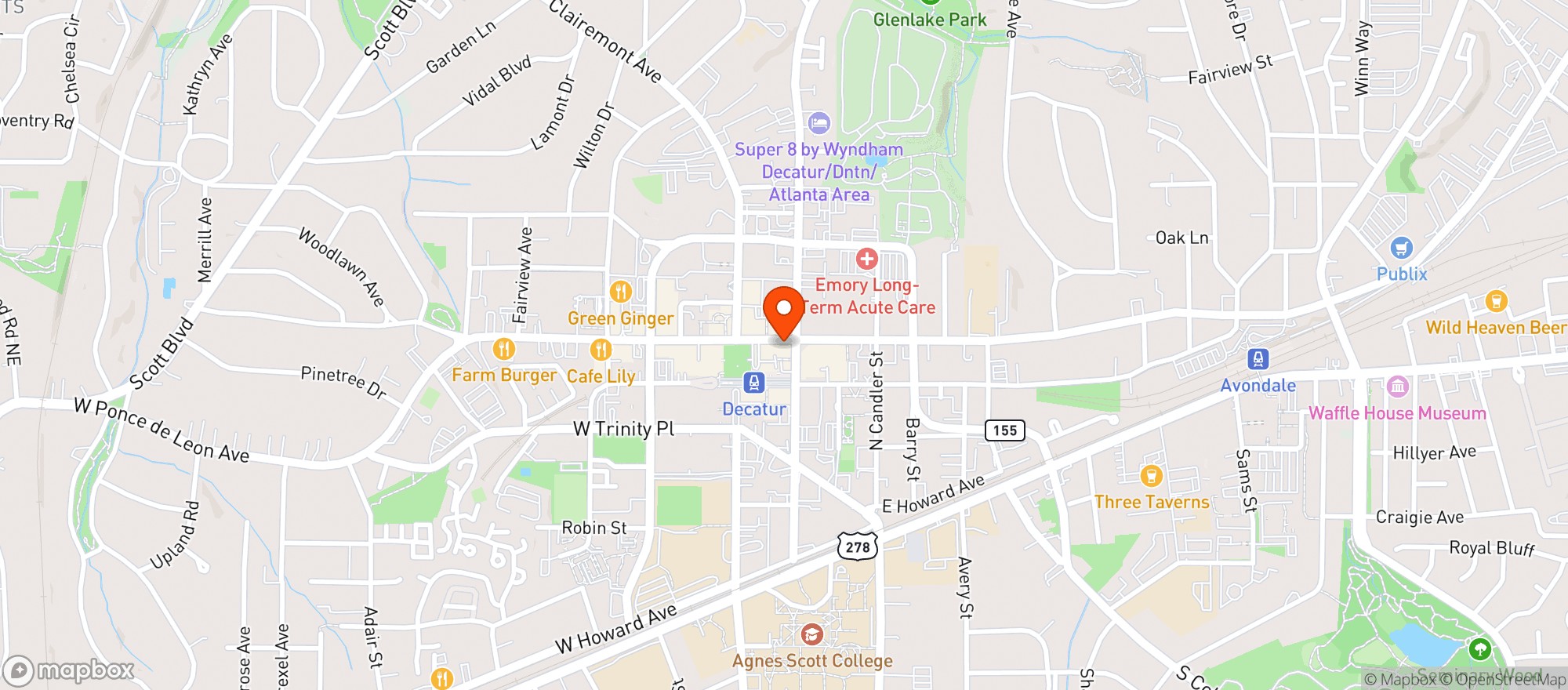 Map showing Leons Full Service
