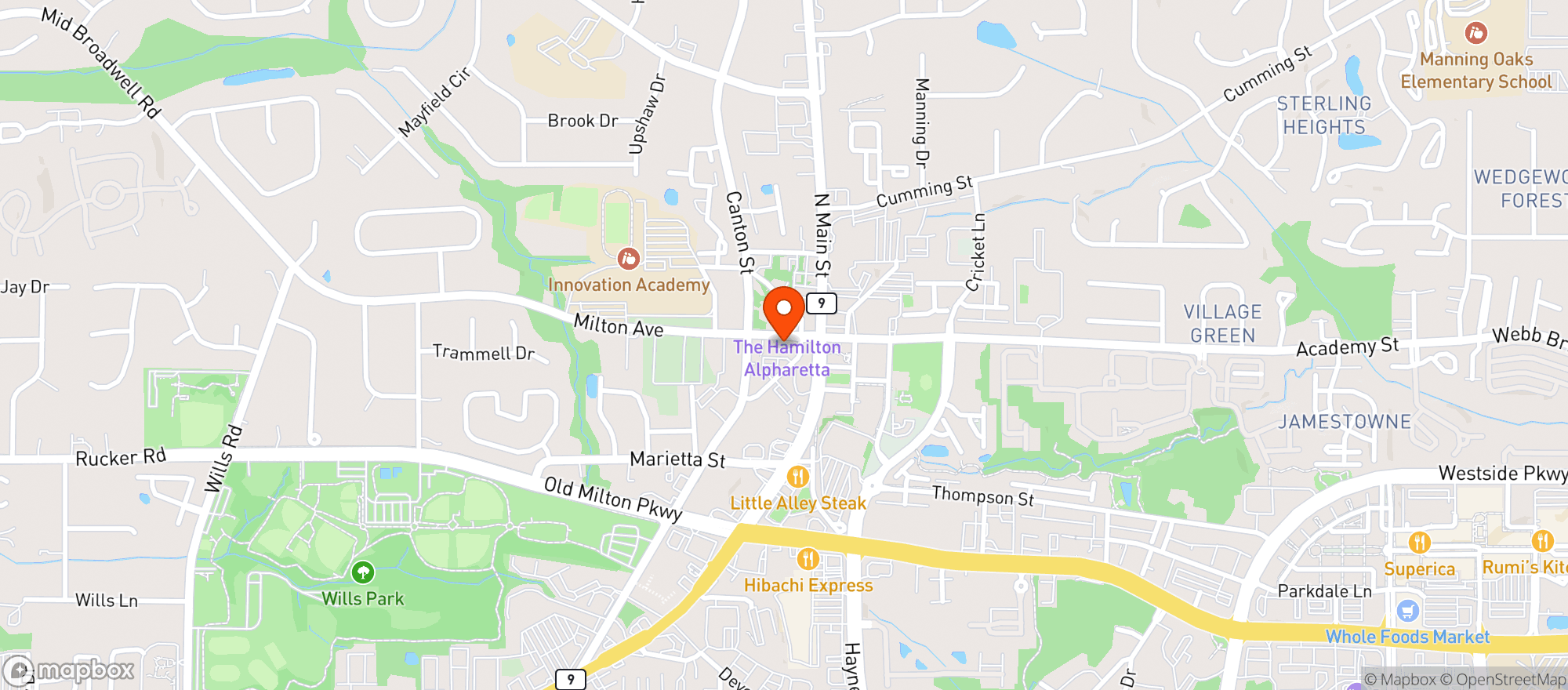 Map showing Truck & Tap