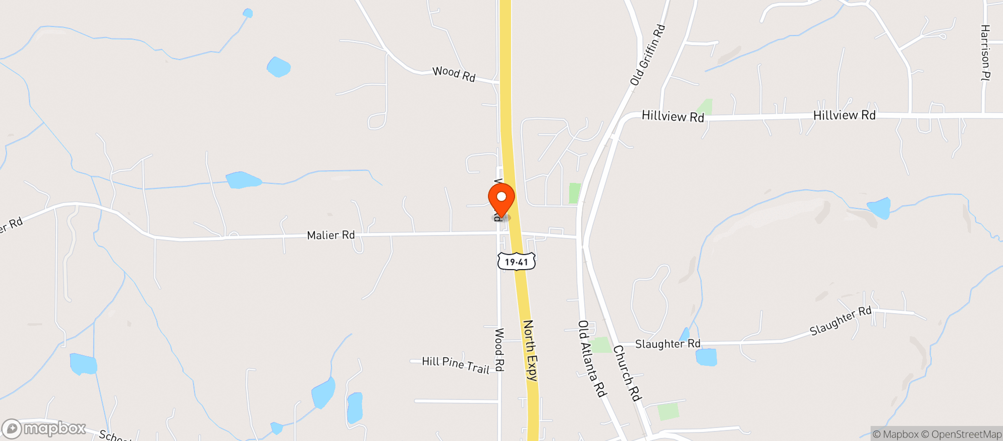 Map showing Tonys One Stop