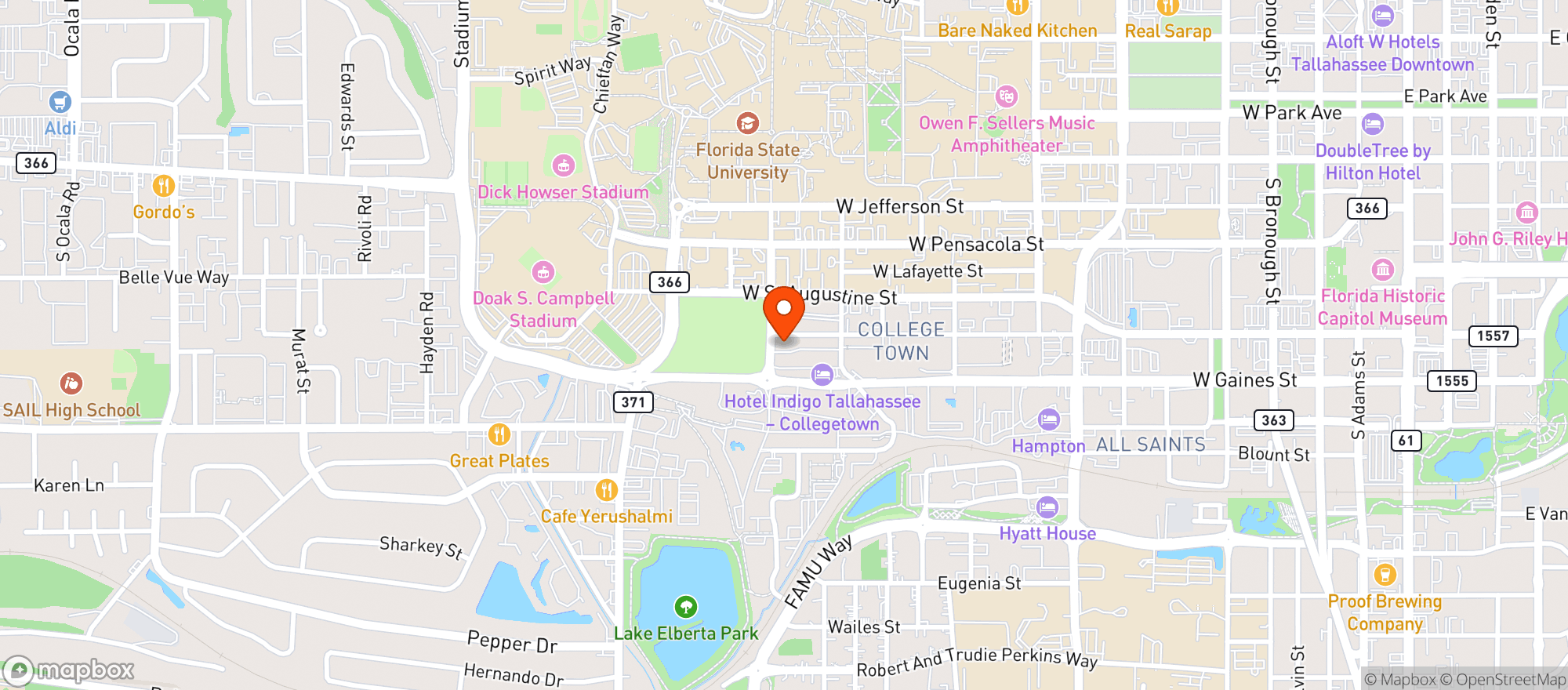 Map showing Madison Social