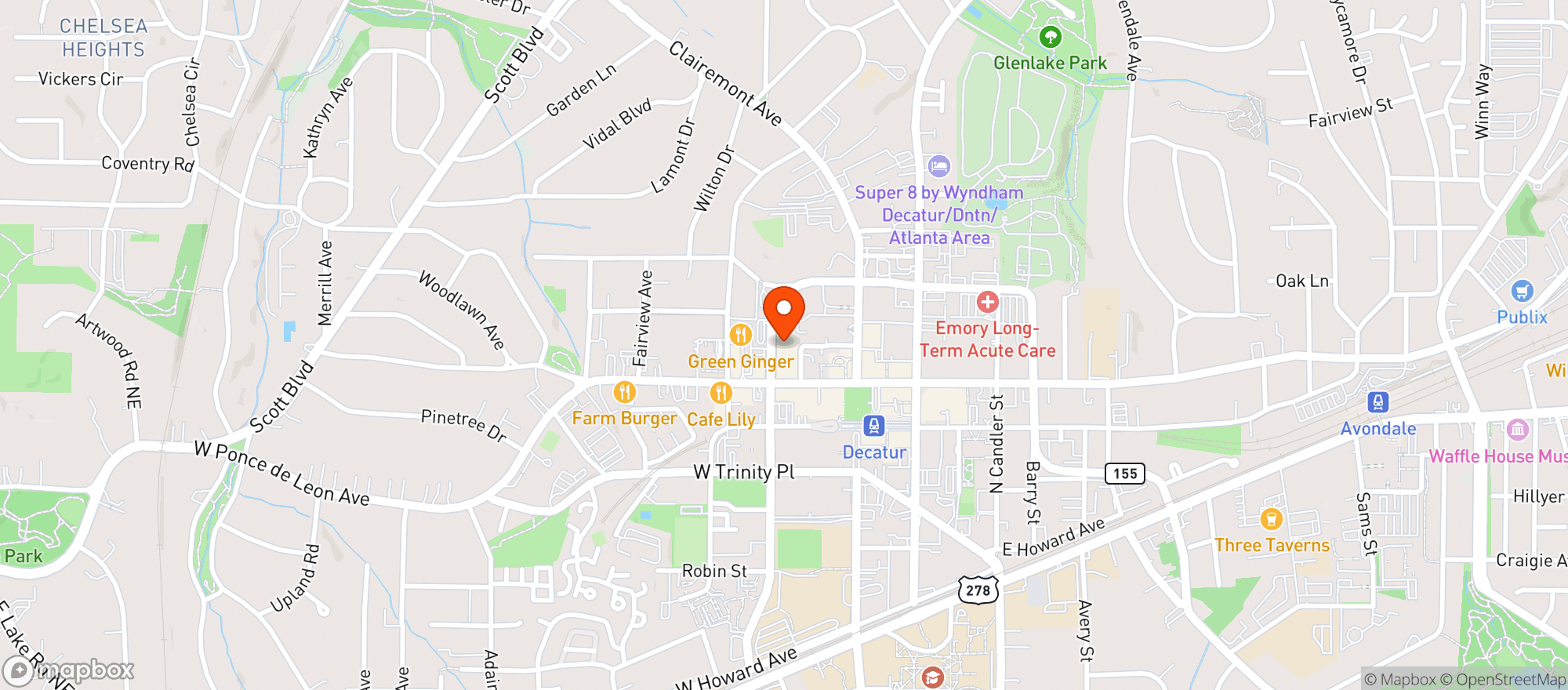 Map showing Casa Balam