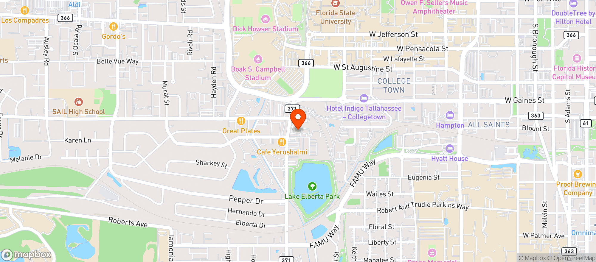 Map showing Circle K 2705168