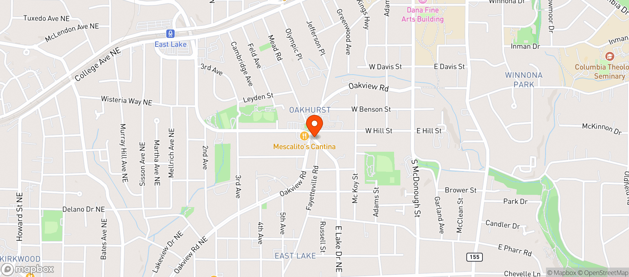 Map showing Hop N Shop