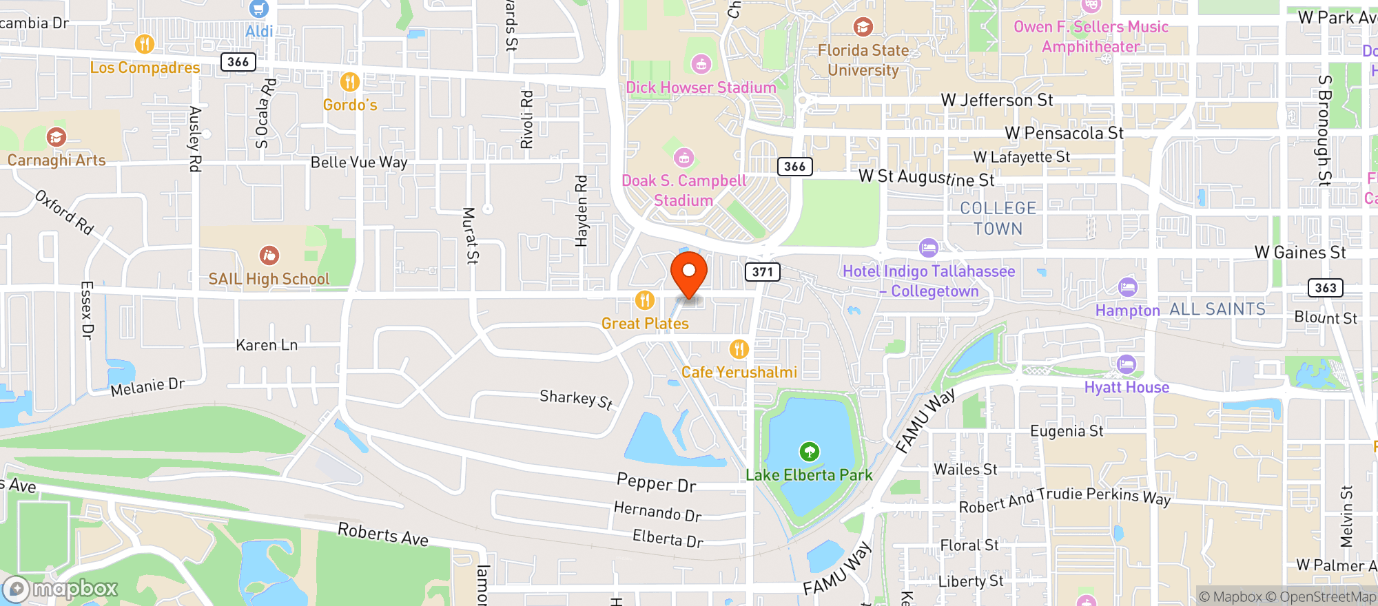 Map showing Palace Saloon (the)
