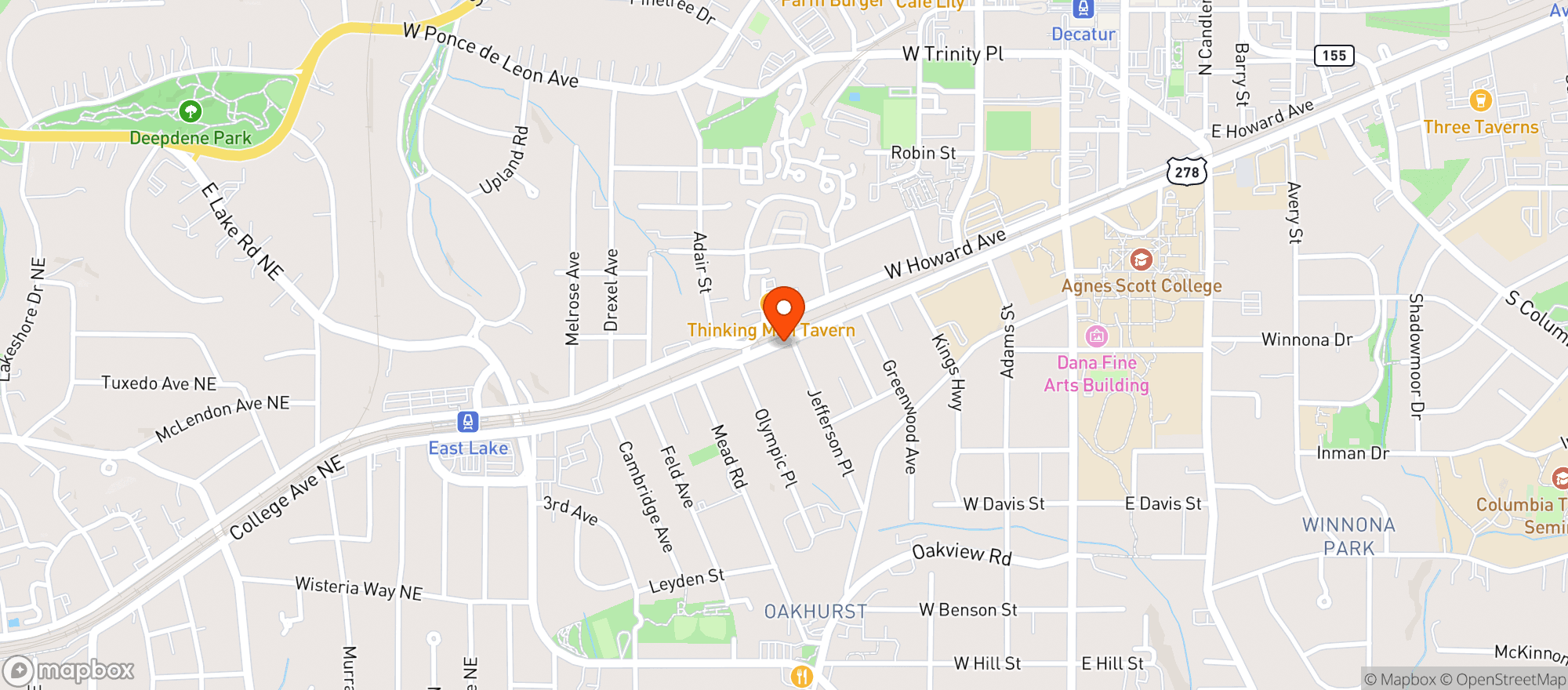 Map showing Ale Yeah Craft Beer Market