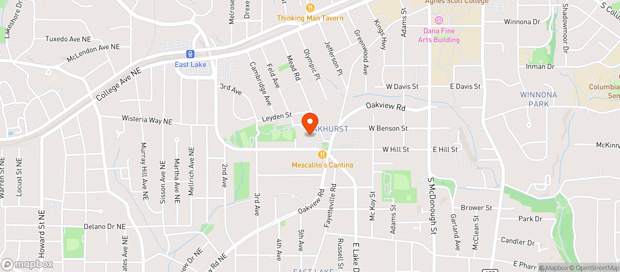 Map showing Sceptre Brewing Arts