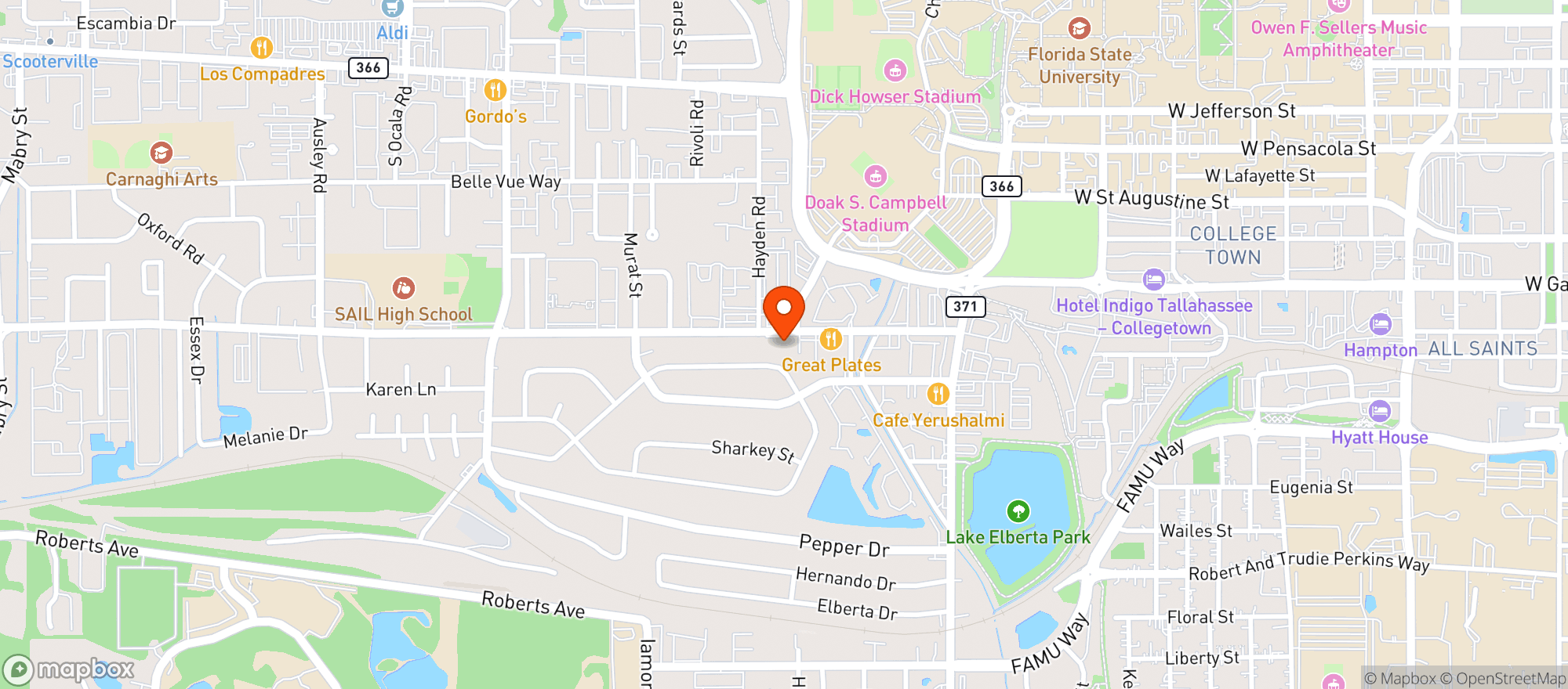 Map showing Asap Smoke Shop - Jackson Bluff