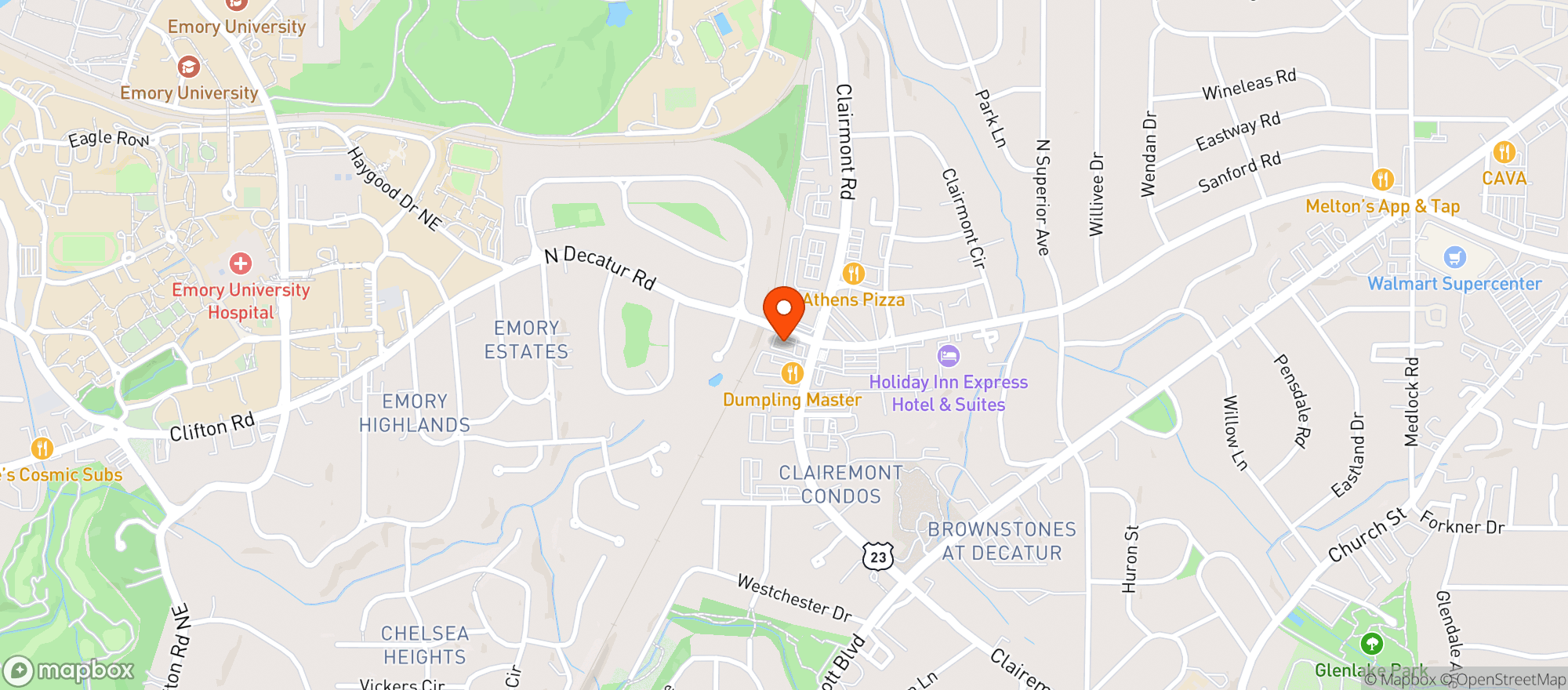 Map showing Circle K #2654338