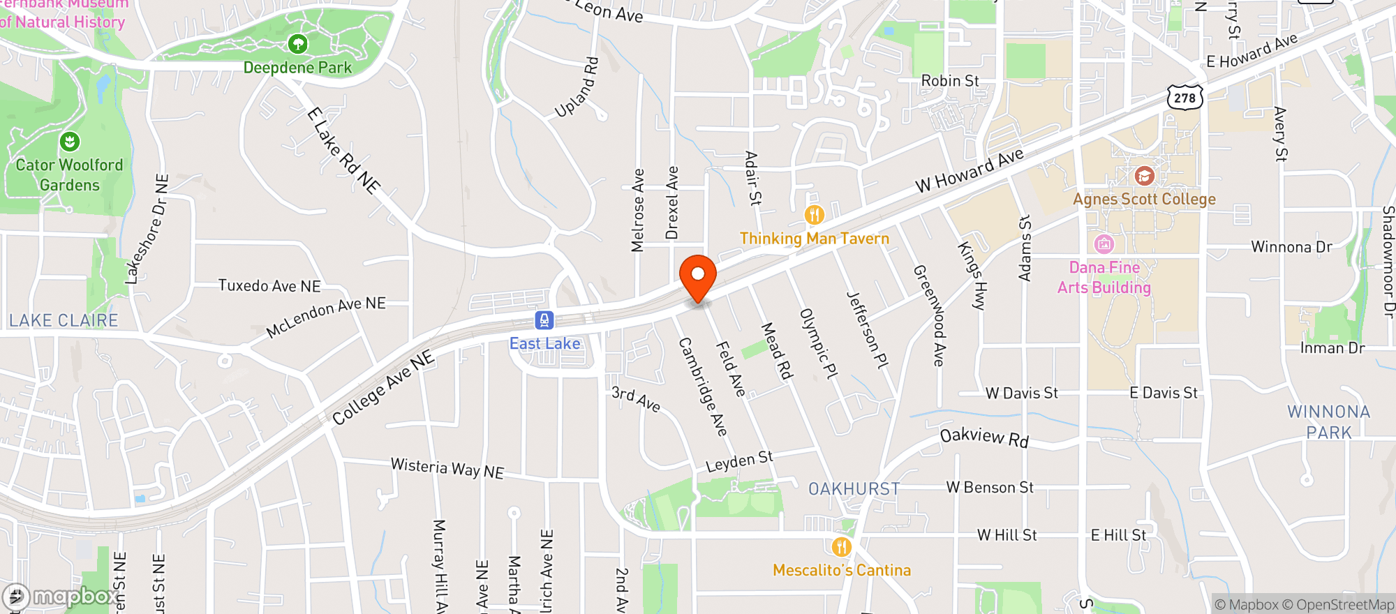 Map showing Corner Slice