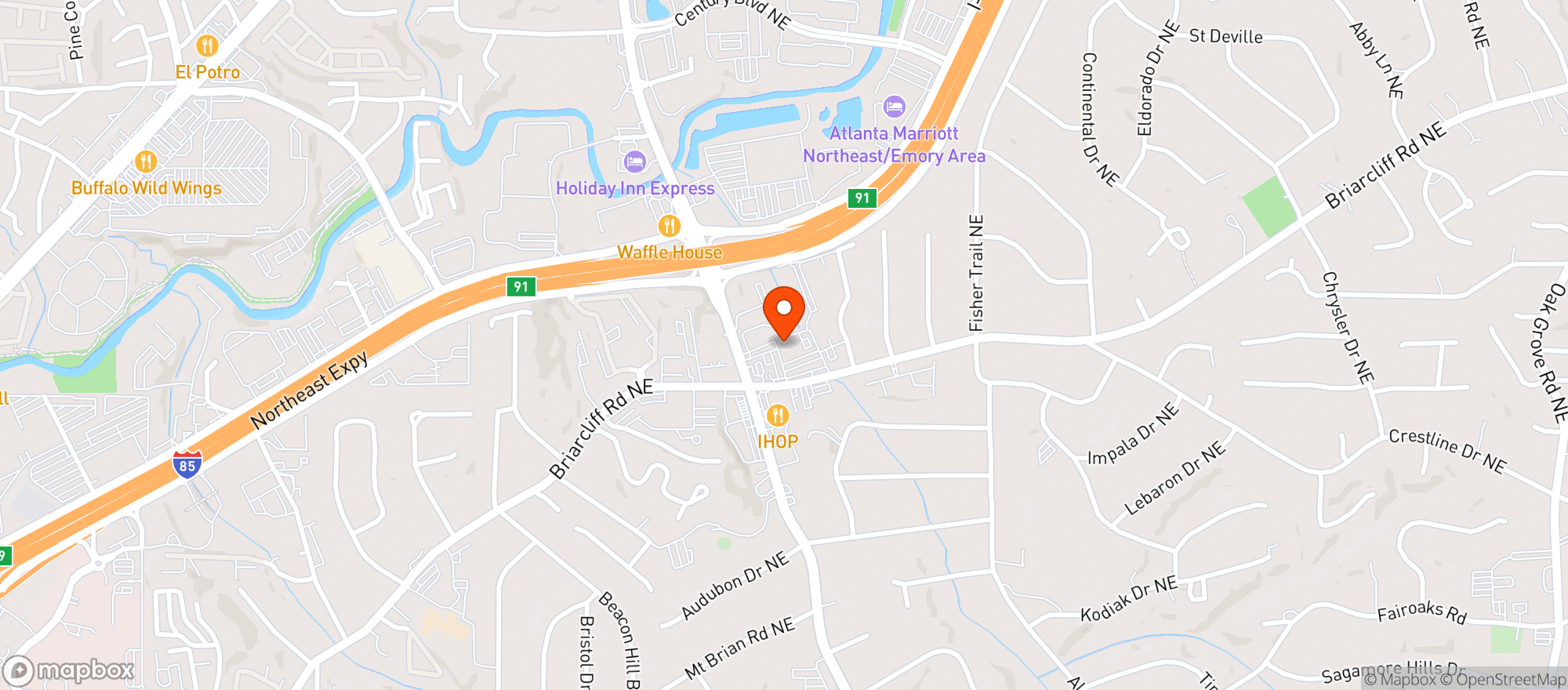Map showing Bench Warmers
