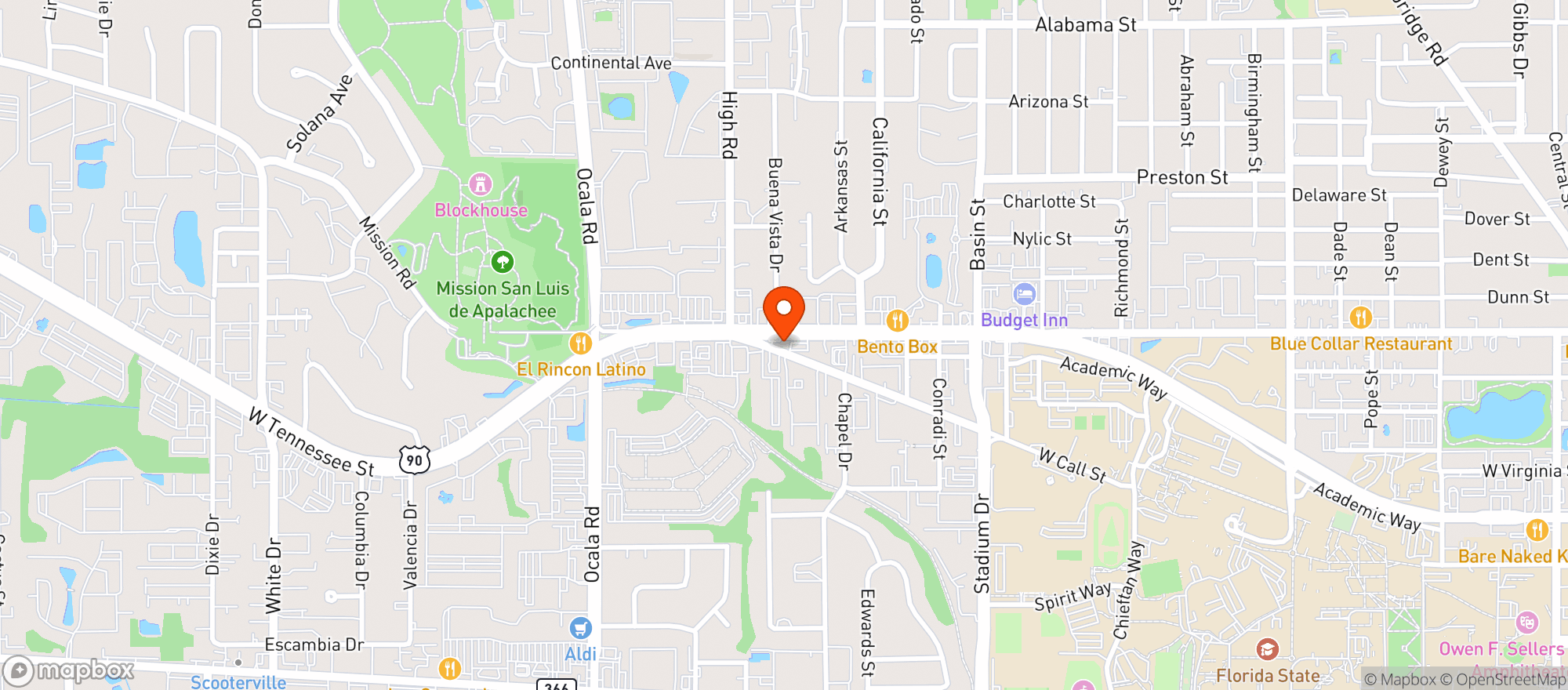 Map showing College Point Shell