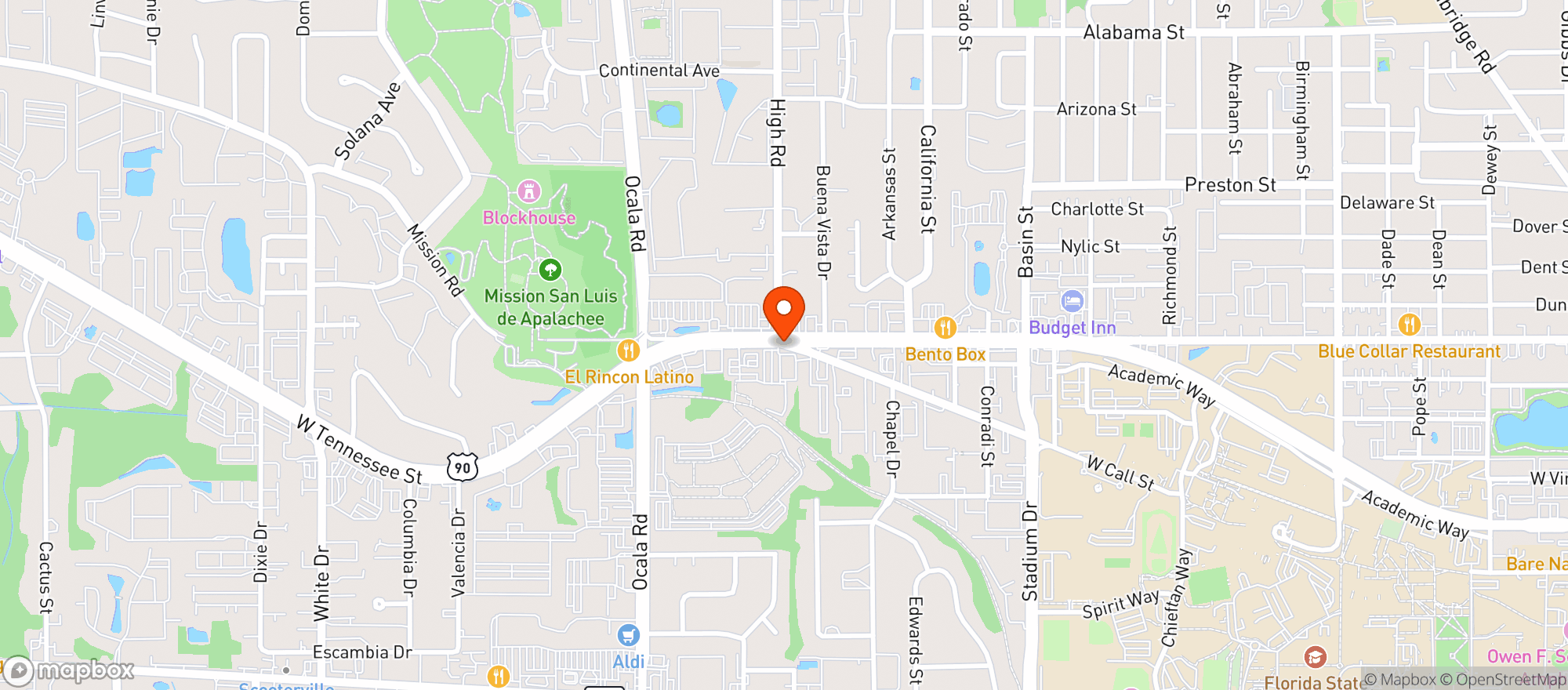 Map showing TARGET