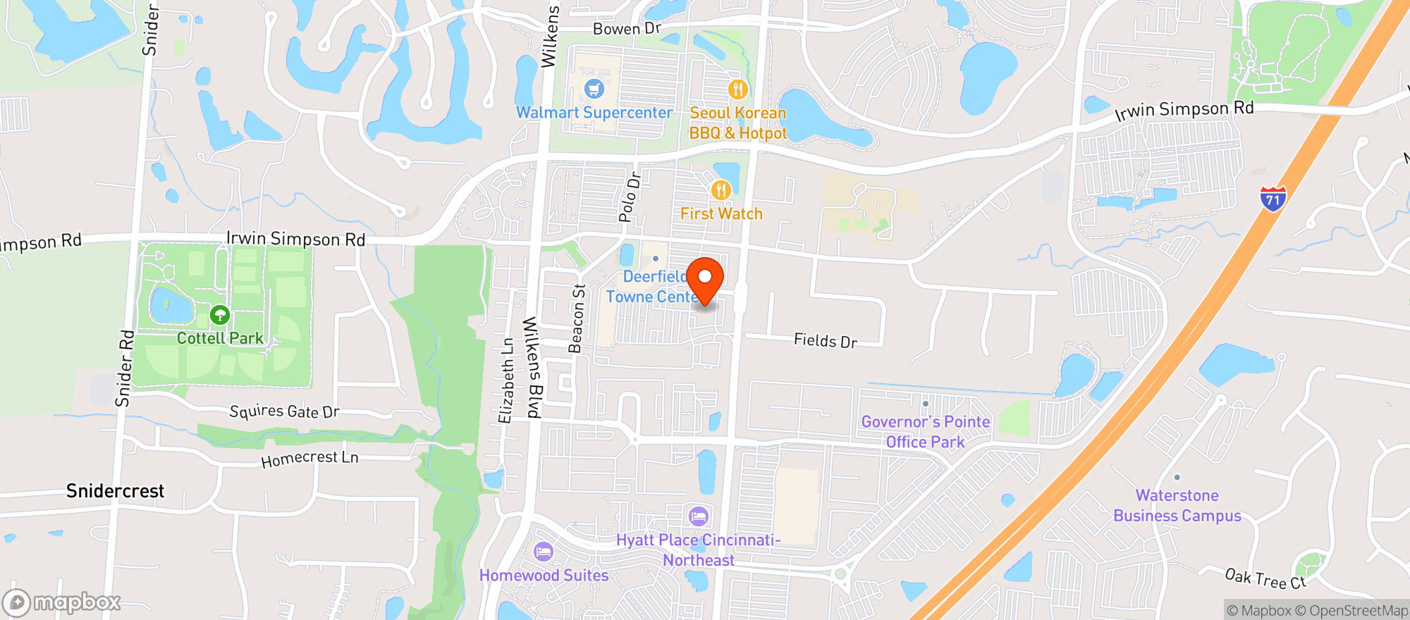 Map showing Firebirds Wood Fired Gr #37
