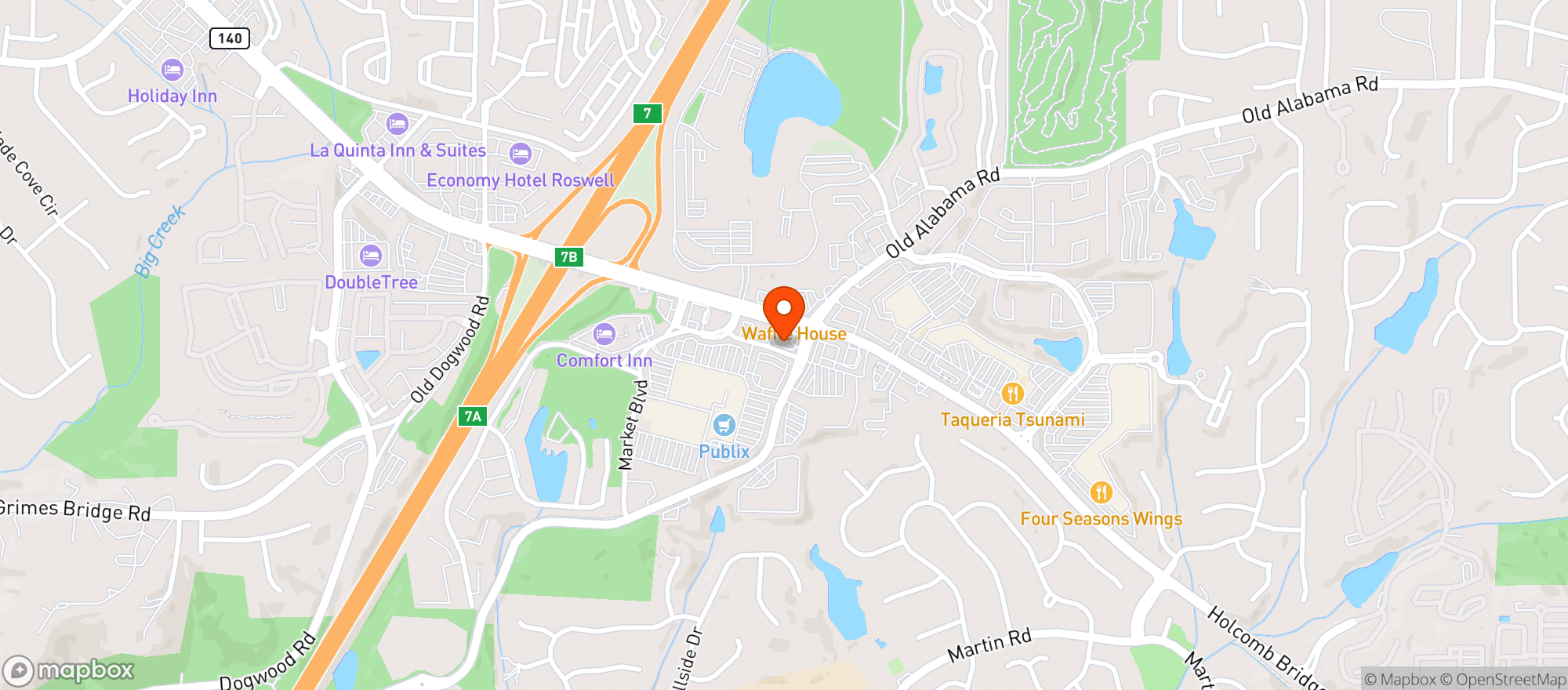 Map showing Bp Express Point