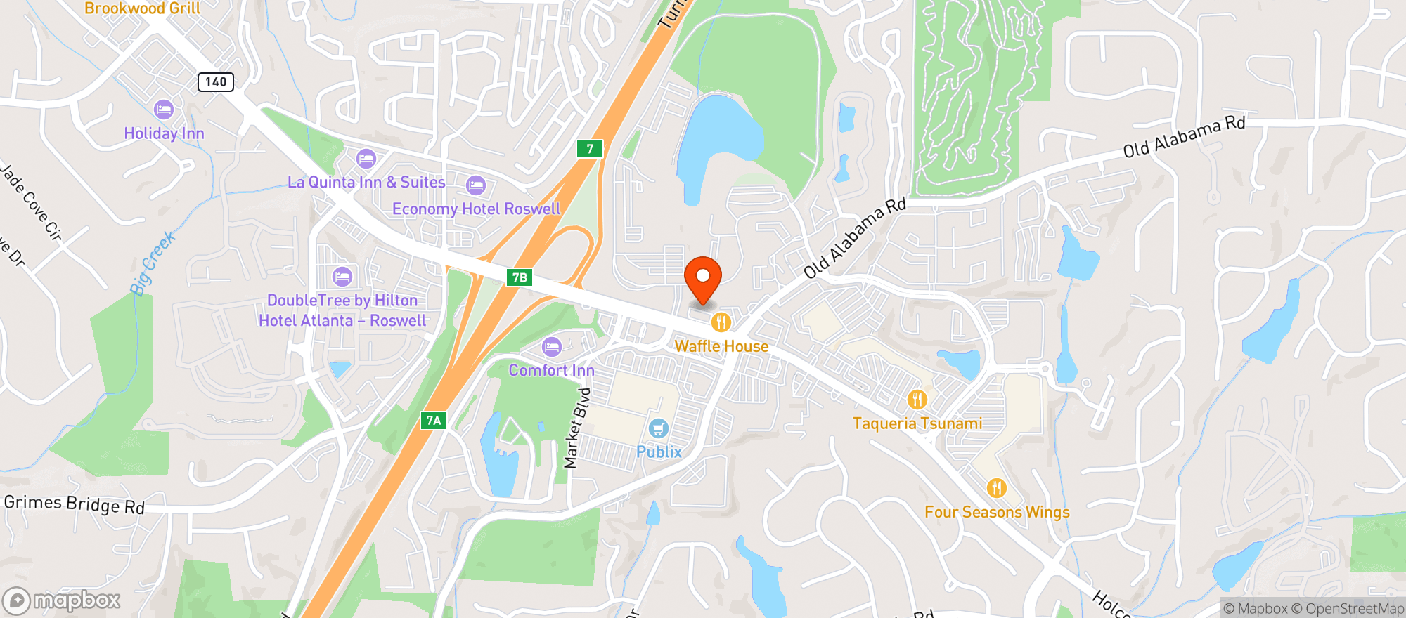 Map showing EXPRESS POINT